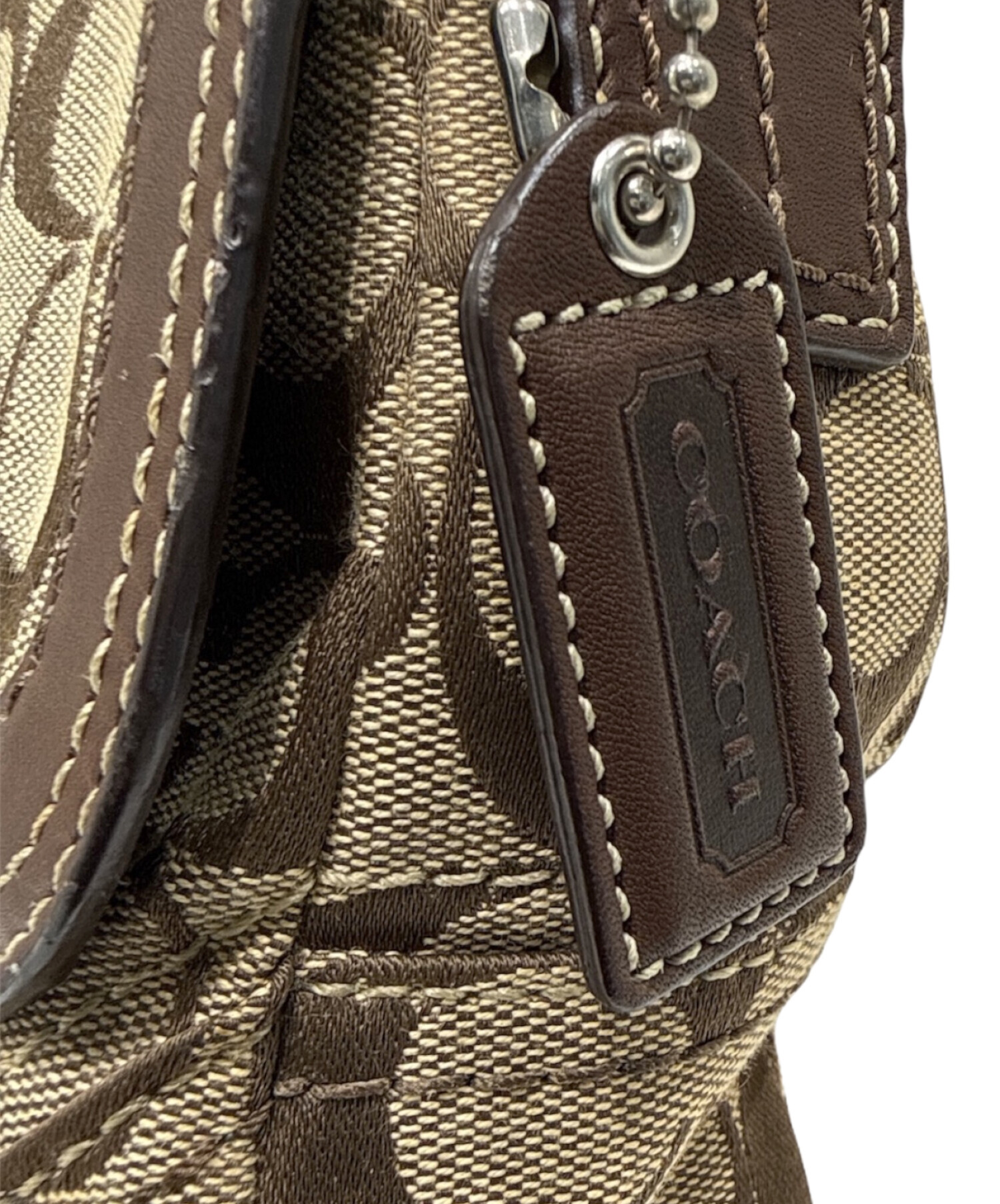新着商品！COACH 11711【送料込み】 中古・古着通販】COACH (コーチ) レザー編み込みワンショルダーバッグ