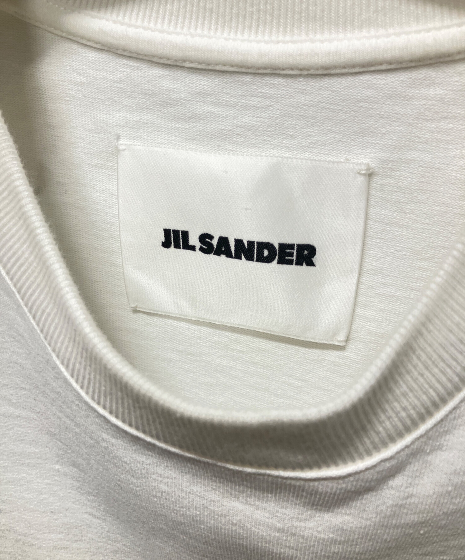 最終お値下げ一番人気Sサイズ 正規品 JIL SANDER ロゴ長袖ホワイト 中古・古着通販】JIL SANDER (ジルサンダー) 22SS ロングスリーブ