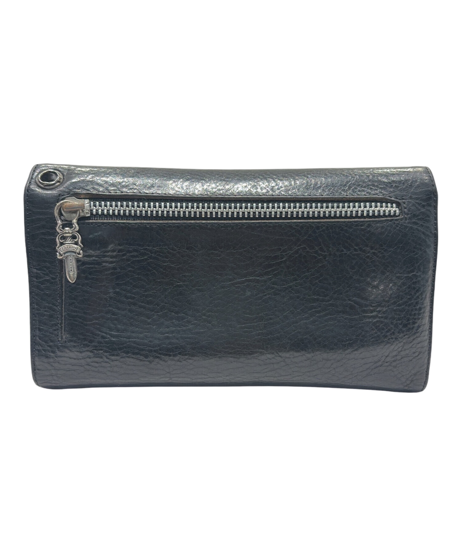 CHROME HEARTS クロムハーツ WAVE 中古・古着通販】CHROME HEARTS (クロムハーツ) WAVE WALLET ブラック