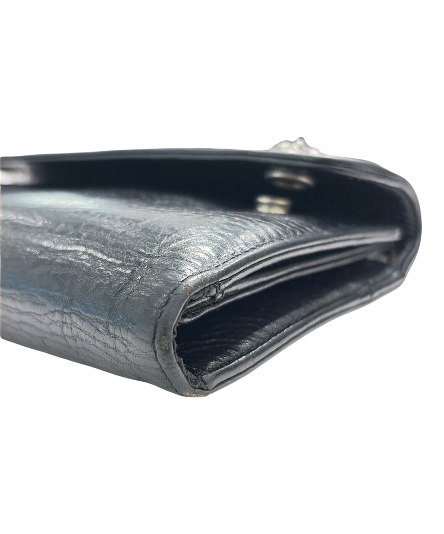 中古・古着通販】CHROME HEARTS (クロムハーツ) WAVE WALLET ブラック