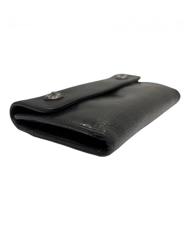 中古・古着通販】CHROME HEARTS (クロムハーツ) WAVE WALLET ブラック