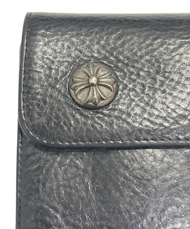 中古・古着通販】CHROME HEARTS (クロムハーツ) WAVE WALLET ブラック
