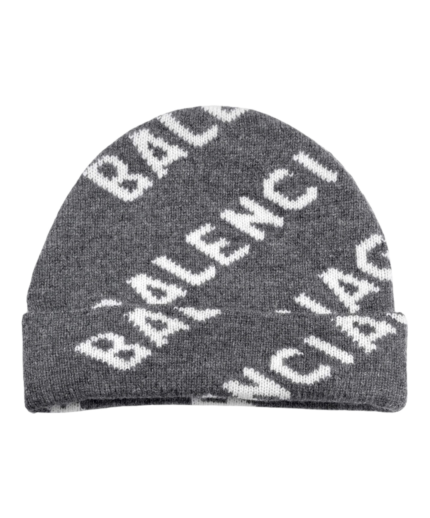 中古・古着通販】BALENCIAGA (バレンシアガ) 総柄ロゴニットキャップ