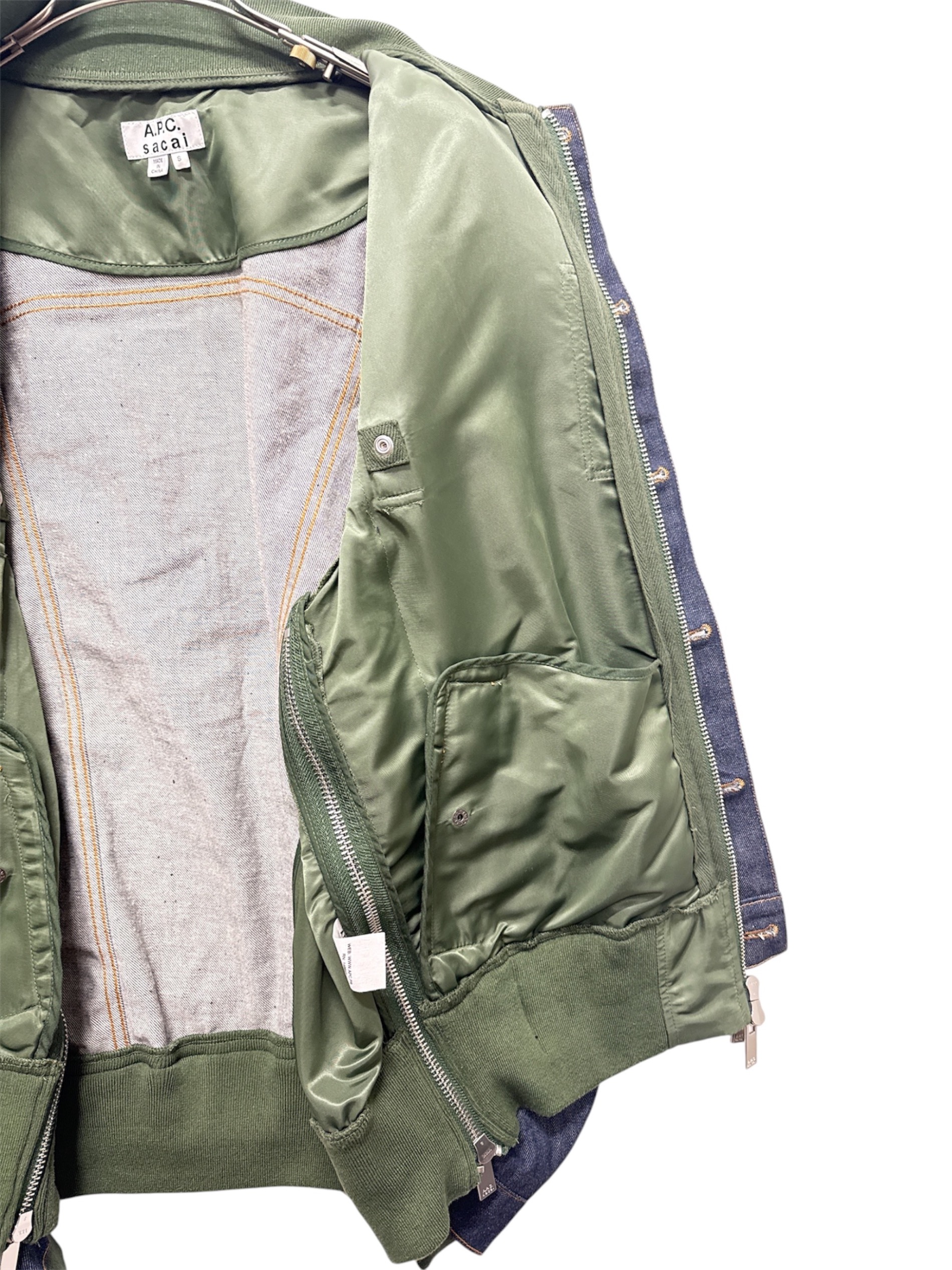 中古・古着通販】sacai (サカイ) A.P.C. (アーペーセー) ナイロン切替