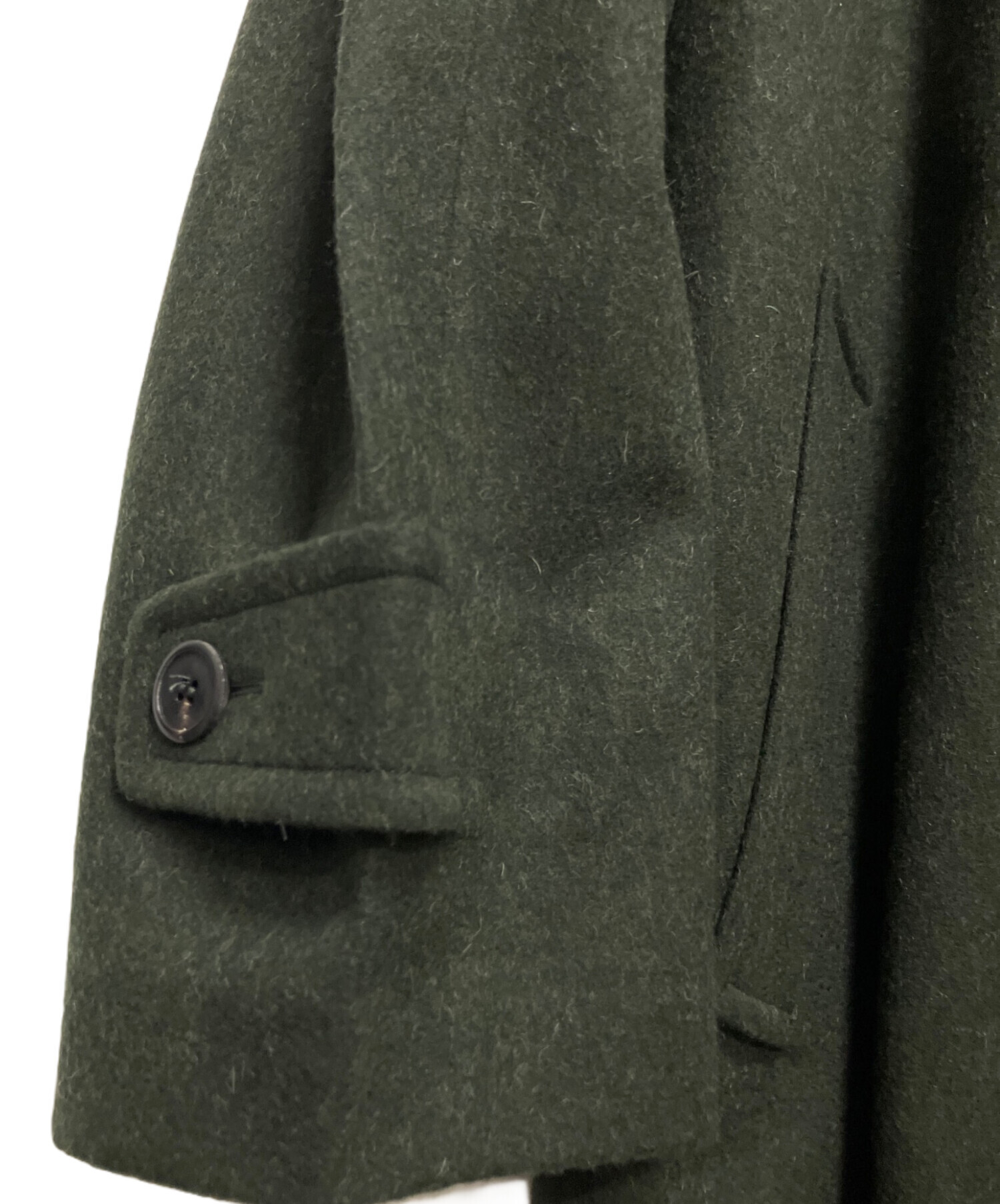 中古・古着通販】PRADA (プラダ) ウールラグランコート カーキ サイズ 