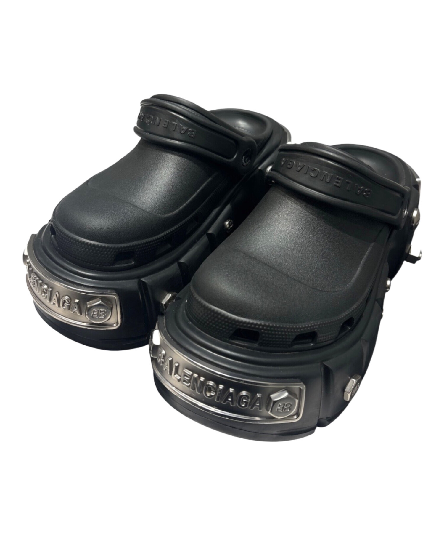 BALENCIAGA HardCrocs サンダル ブラック 中古・古着通販】BALENCIAGA (バレンシアガ) Hardcrocs Sandal
