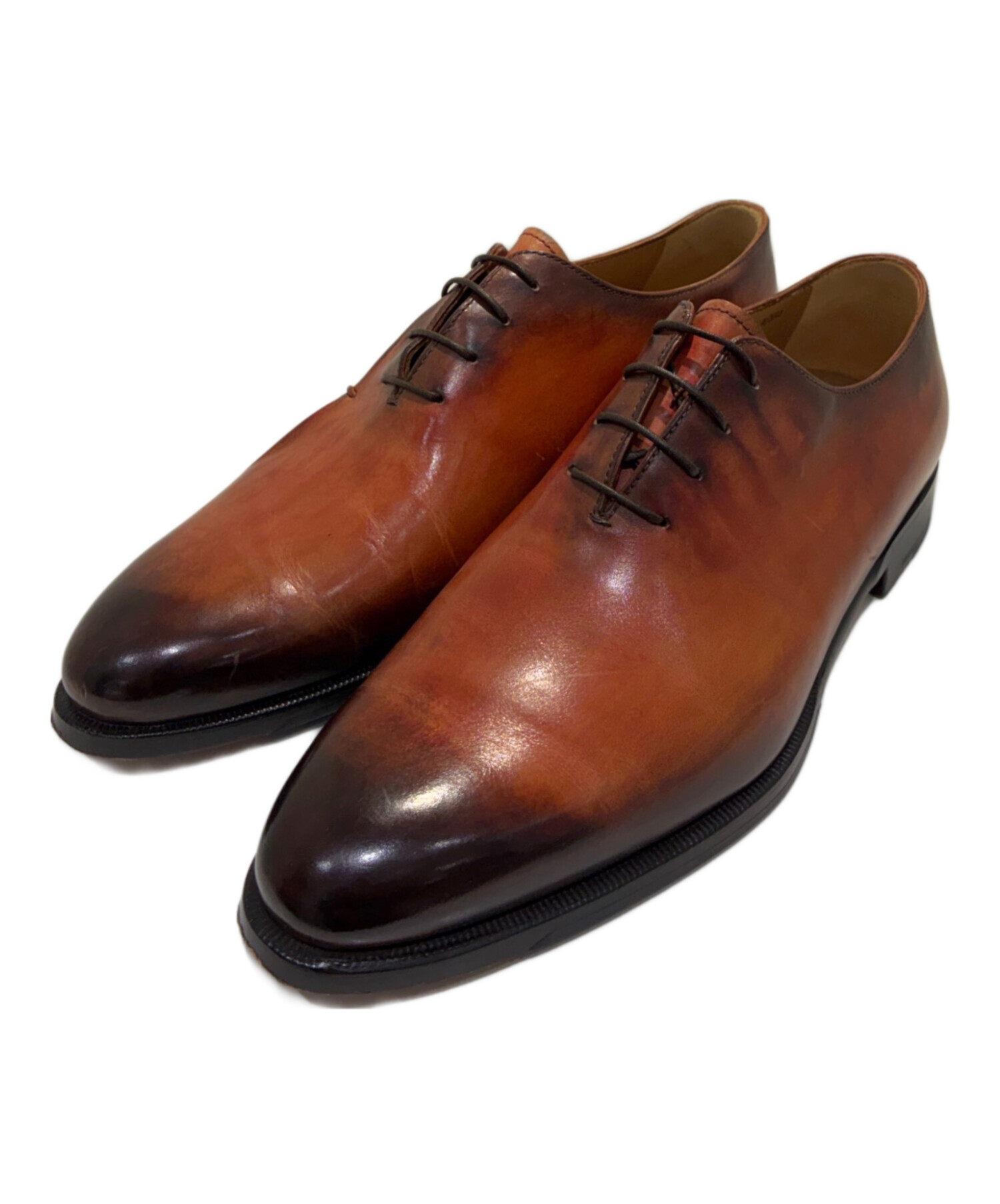BERLUTI ブラウン 7.5 中古・古着通販】Berluti (ベルルッティ) レザーシューズ ブラウン