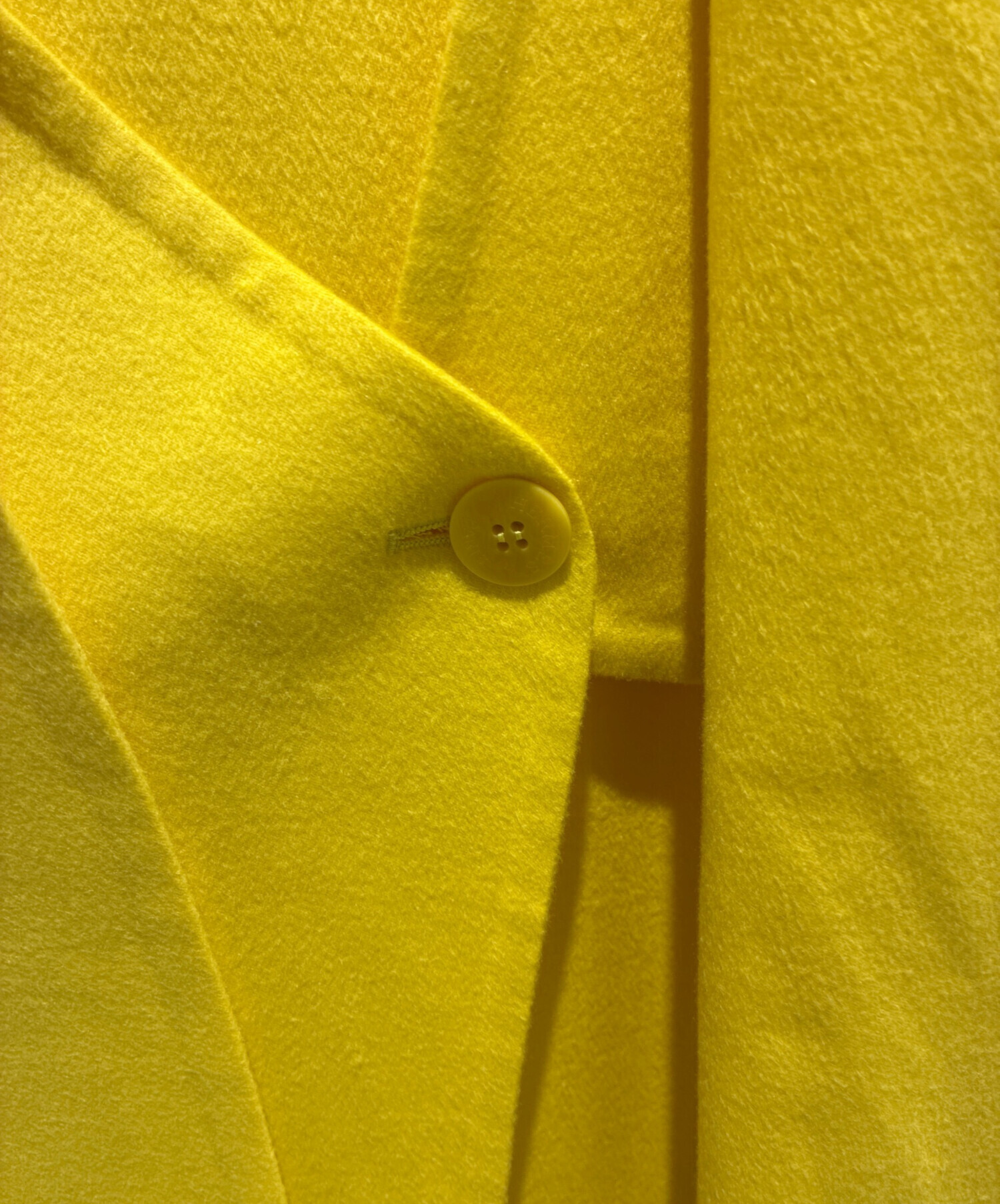 中古・古着通販】HERMES (エルメス) カシミヤ ラップコート イエロー