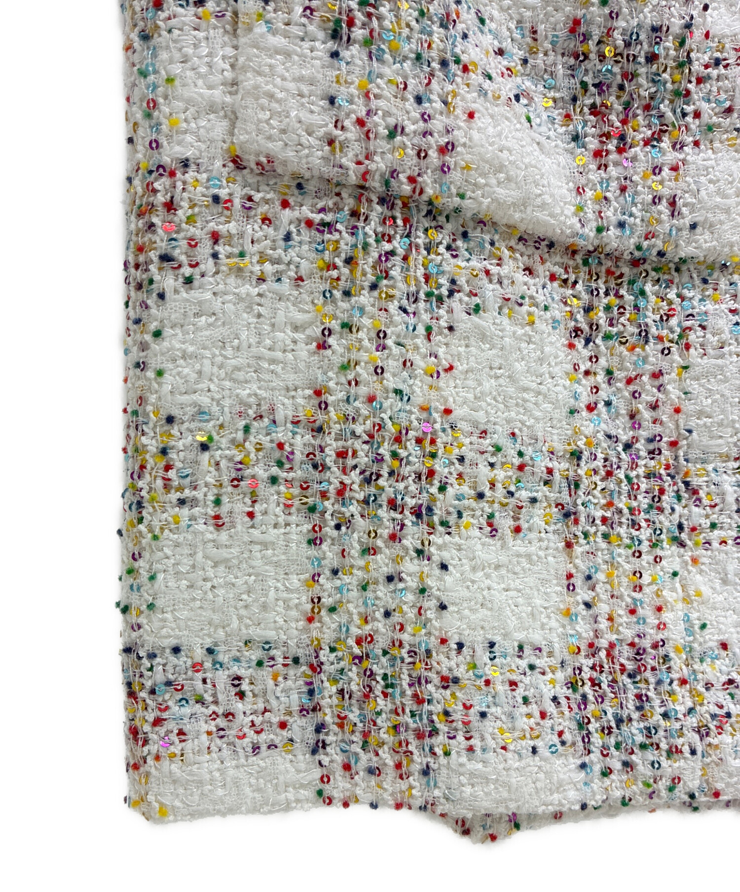 中古・古着通販】CHANEL (シャネル) スパンコール ココボタン ツイード