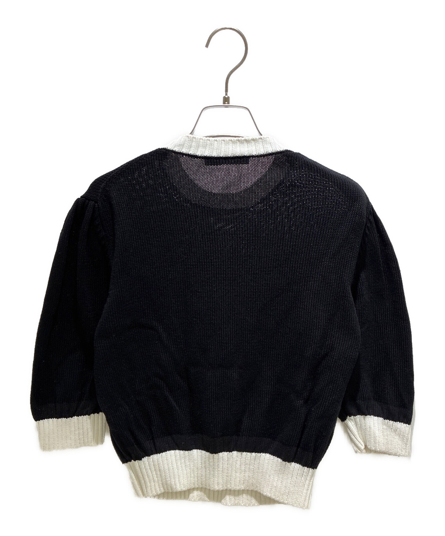 中古・古着通販】PRADA (プラダ) 三角ロゴ クロップド コットン クルー