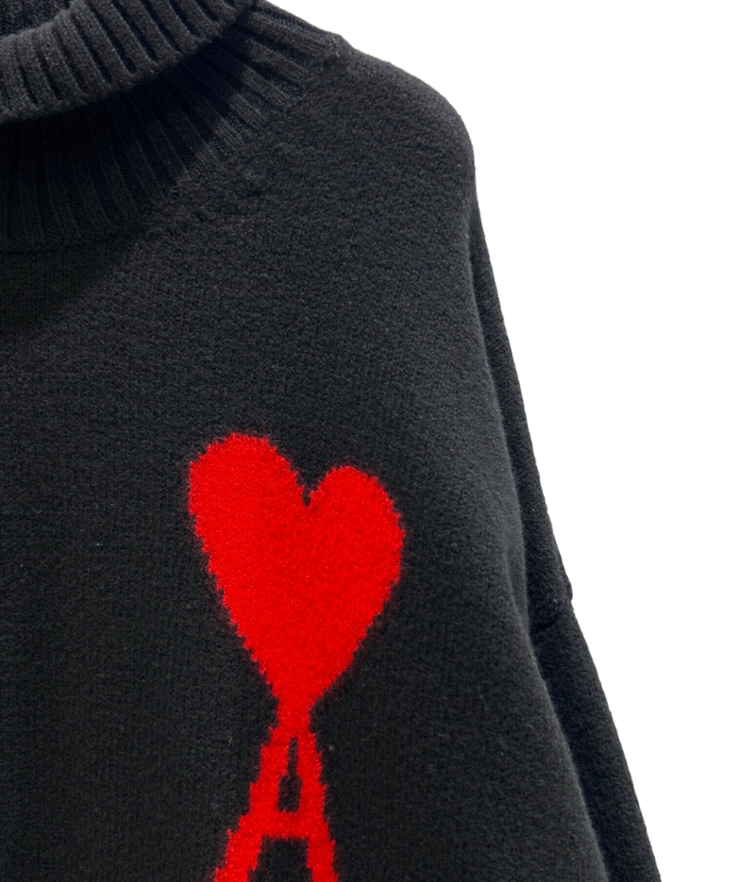 中古・古着通販】AMI PARIS (アミ パリス) ハートロゴタートルネック