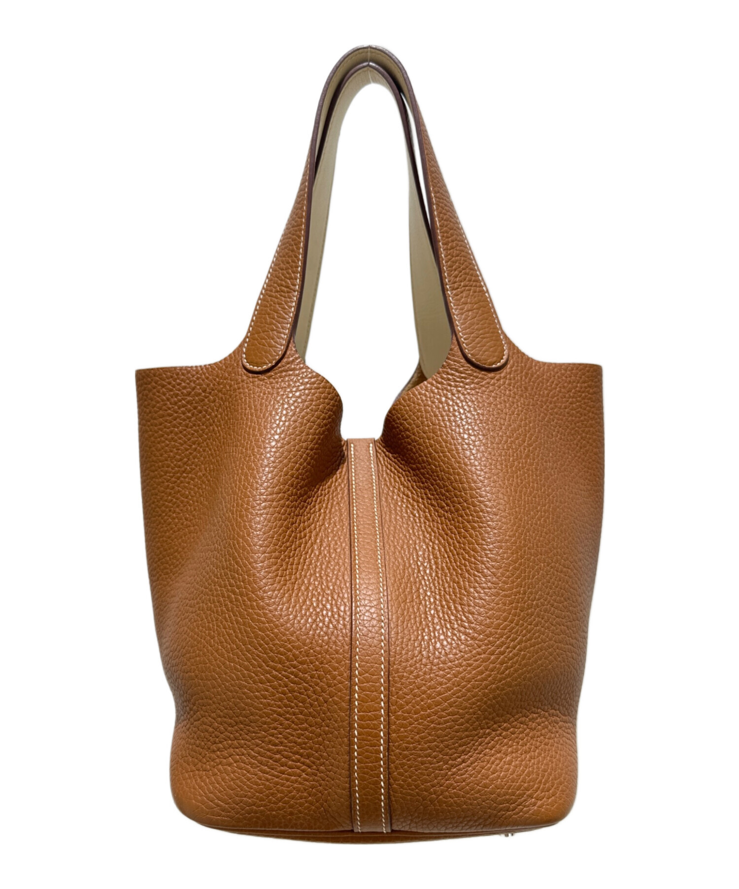 【中古】HERMES エルメス サコ ショルダーバッグ ブラウン系 トリヨンクレマンス □A刻印(1997年) レディース【質屋】 HERMES - エルメス HERMES エヴリン23 ショルダーバッグ バッグ レザー