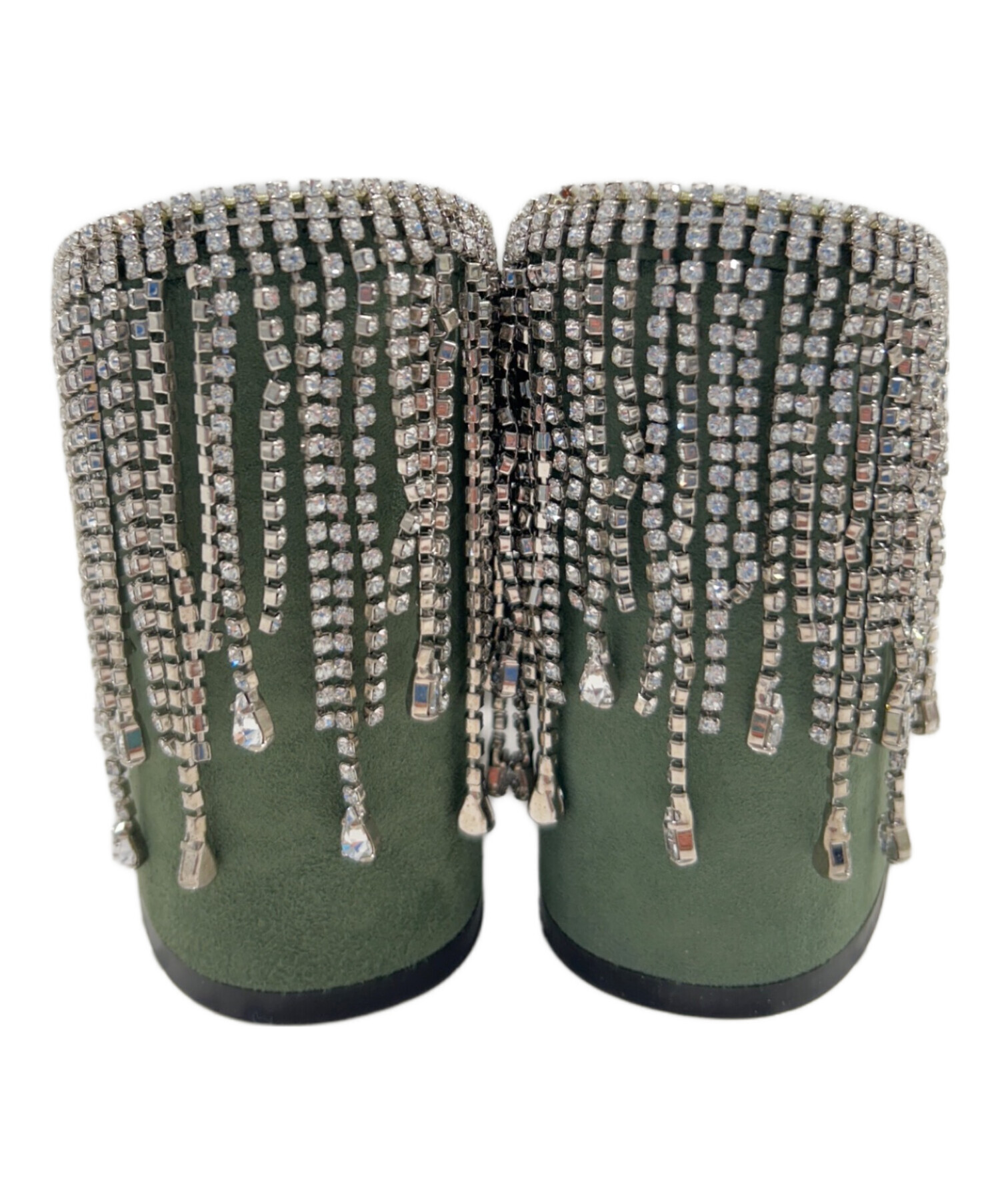 中古・古着通販】JIMMY CHOO (ジミーチュウ) Suede rhinestone pumps