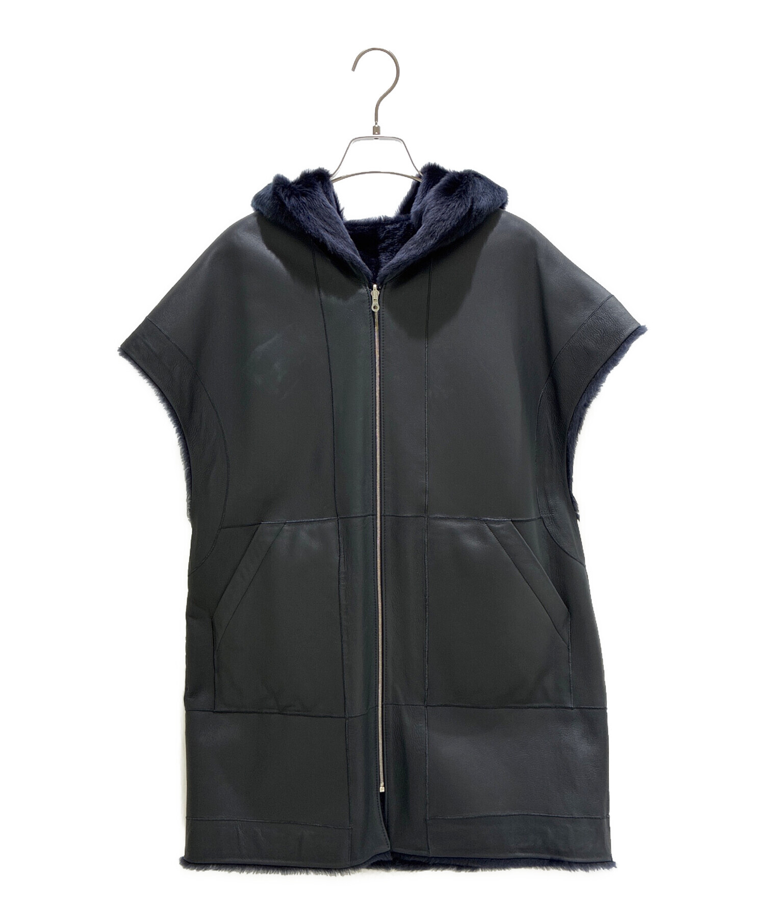 CYCLAS ロングジレ 中古・古着通販】CYCLAS (シクラス) リバーシブルムートンフーデット