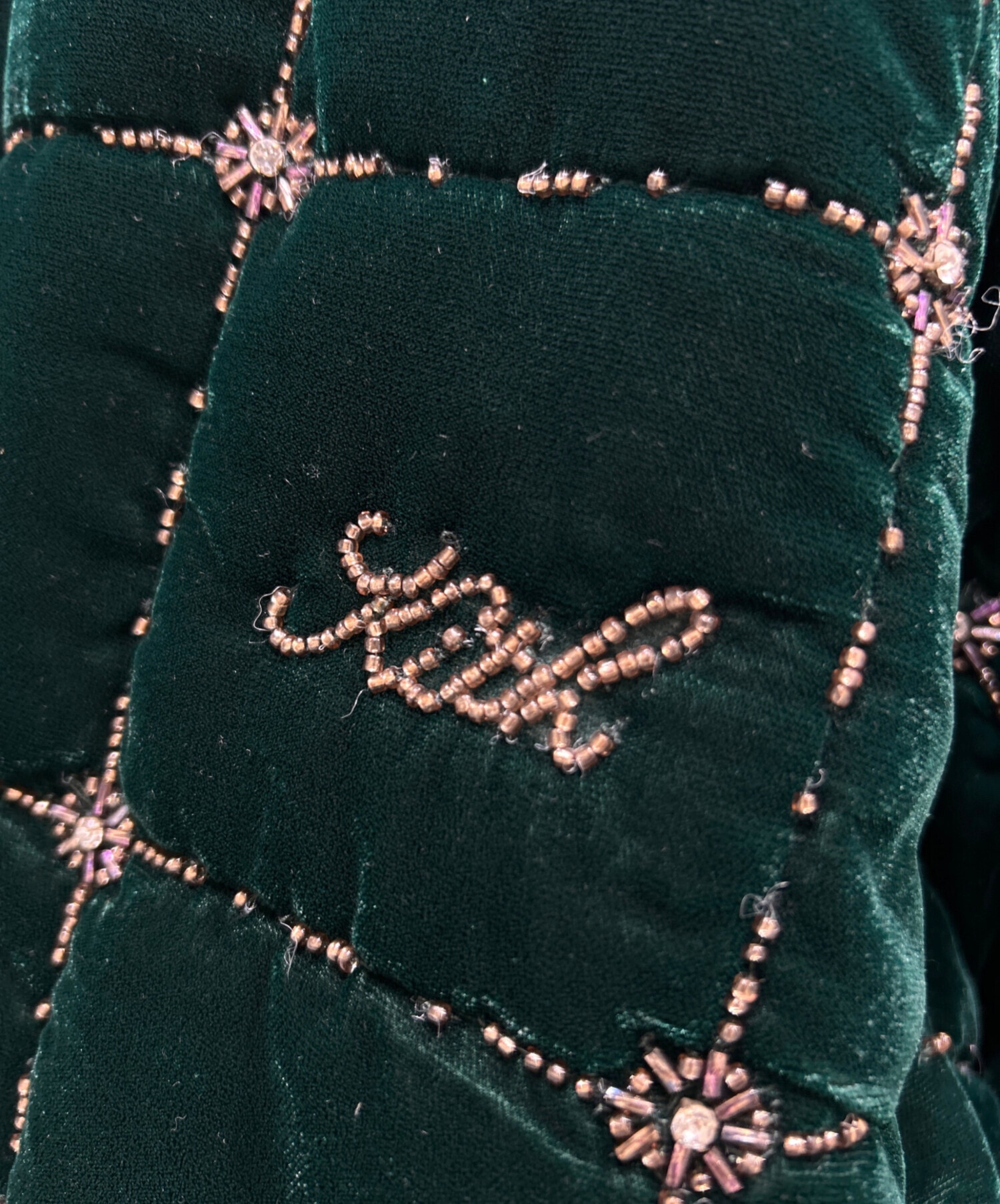 中古・古着通販】KITH (キス) ビーズ Velvet Clay ボンバー ジャケット