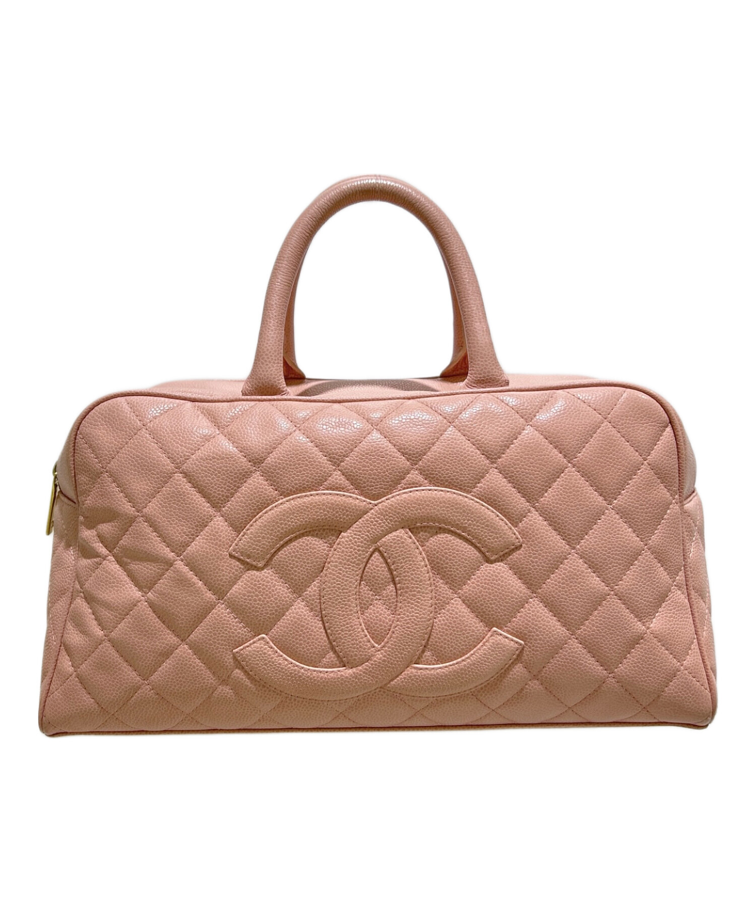 中古・古着通販】CHANEL (シャネル) マトラッセボストンバッグ ピンク