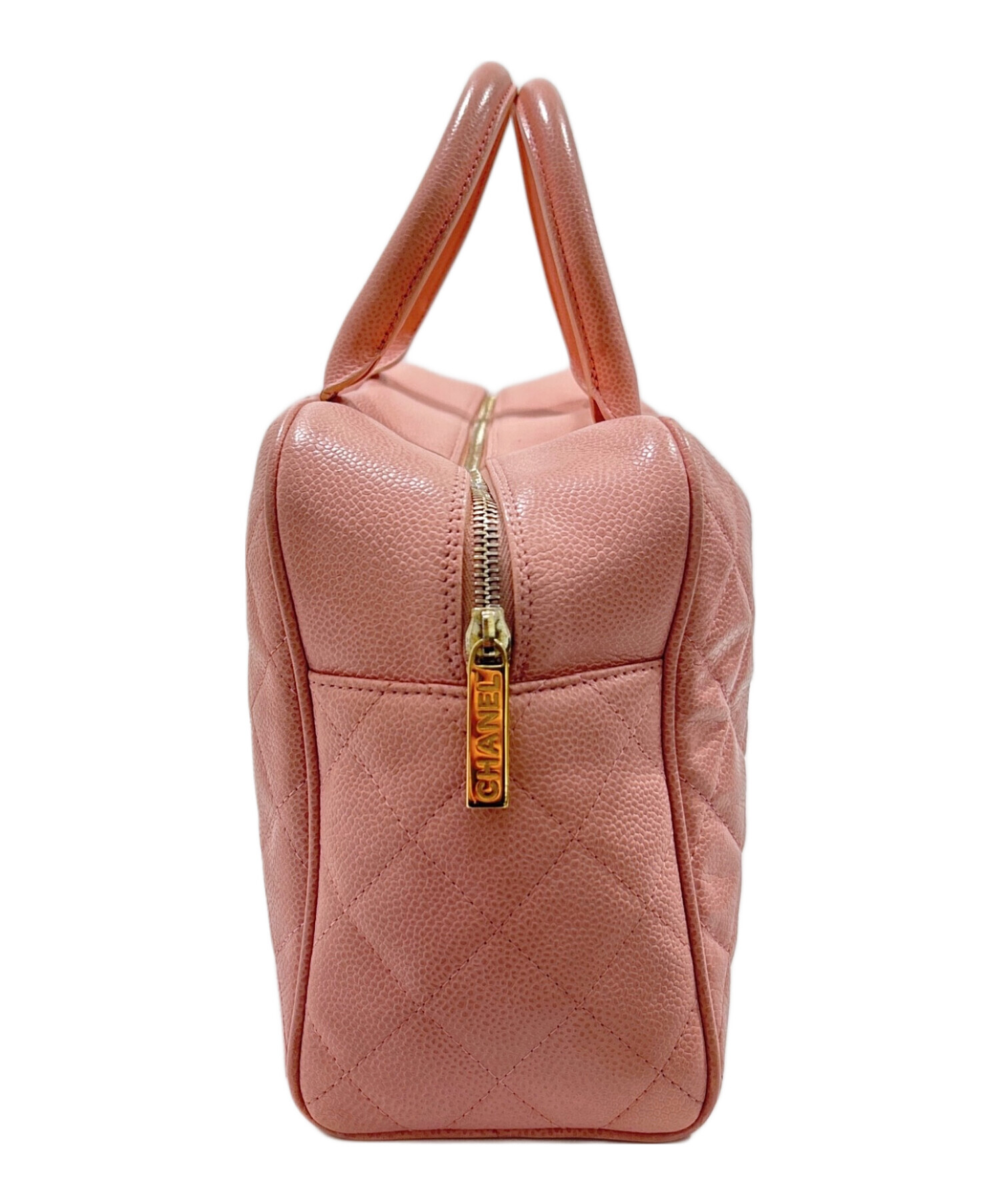 中古・古着通販】CHANEL (シャネル) マトラッセボストンバッグ ピンク