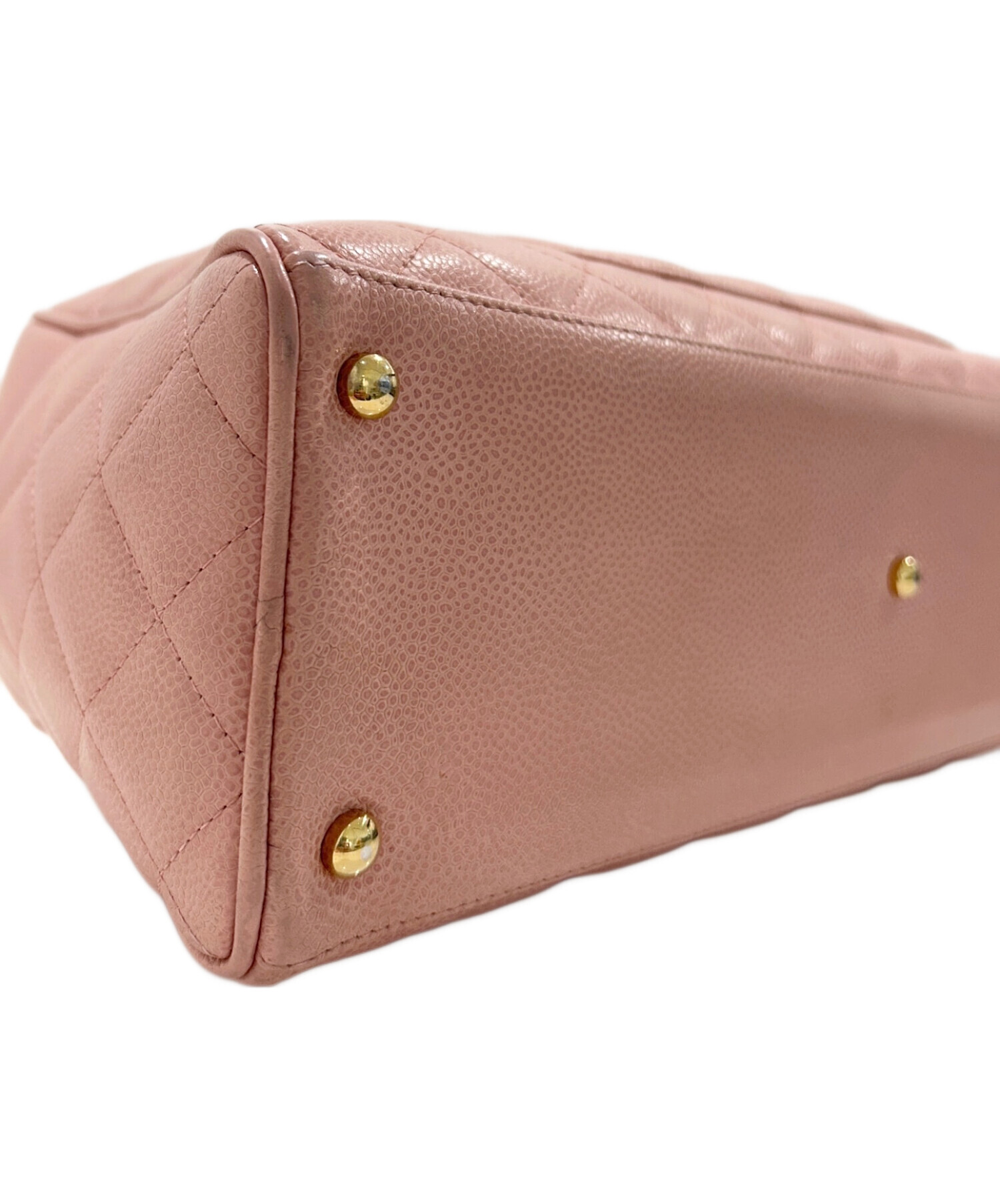 中古・古着通販】CHANEL (シャネル) マトラッセボストンバッグ ピンク