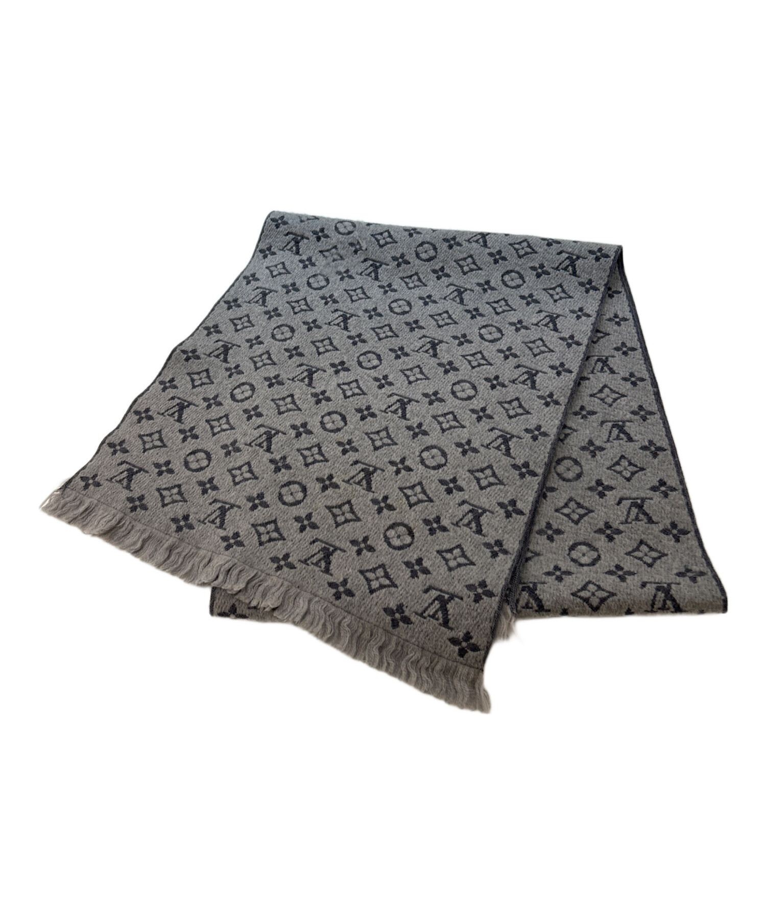 LOUIS VUITTON✩.*˚モノグラムマフラーブラック ☆安心の国内発送☆ LV モノグラム クラシック マフラー 素敵♪ (Louis