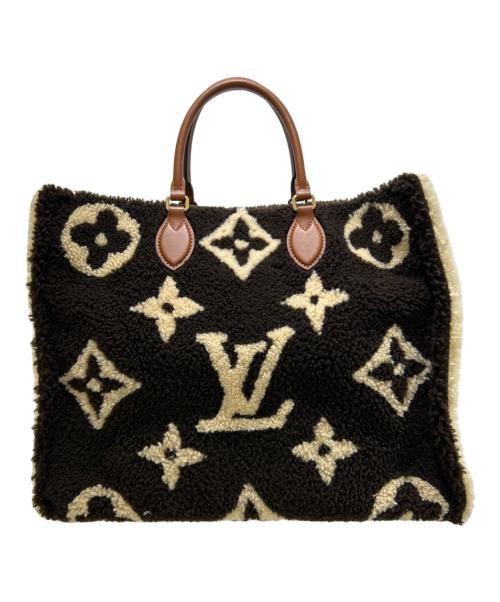 Louis Vuitton トートバッグ ブラウン 大きめ ルイヴィトンオンザゴーGM モノグラム・テディ ダークブラウン