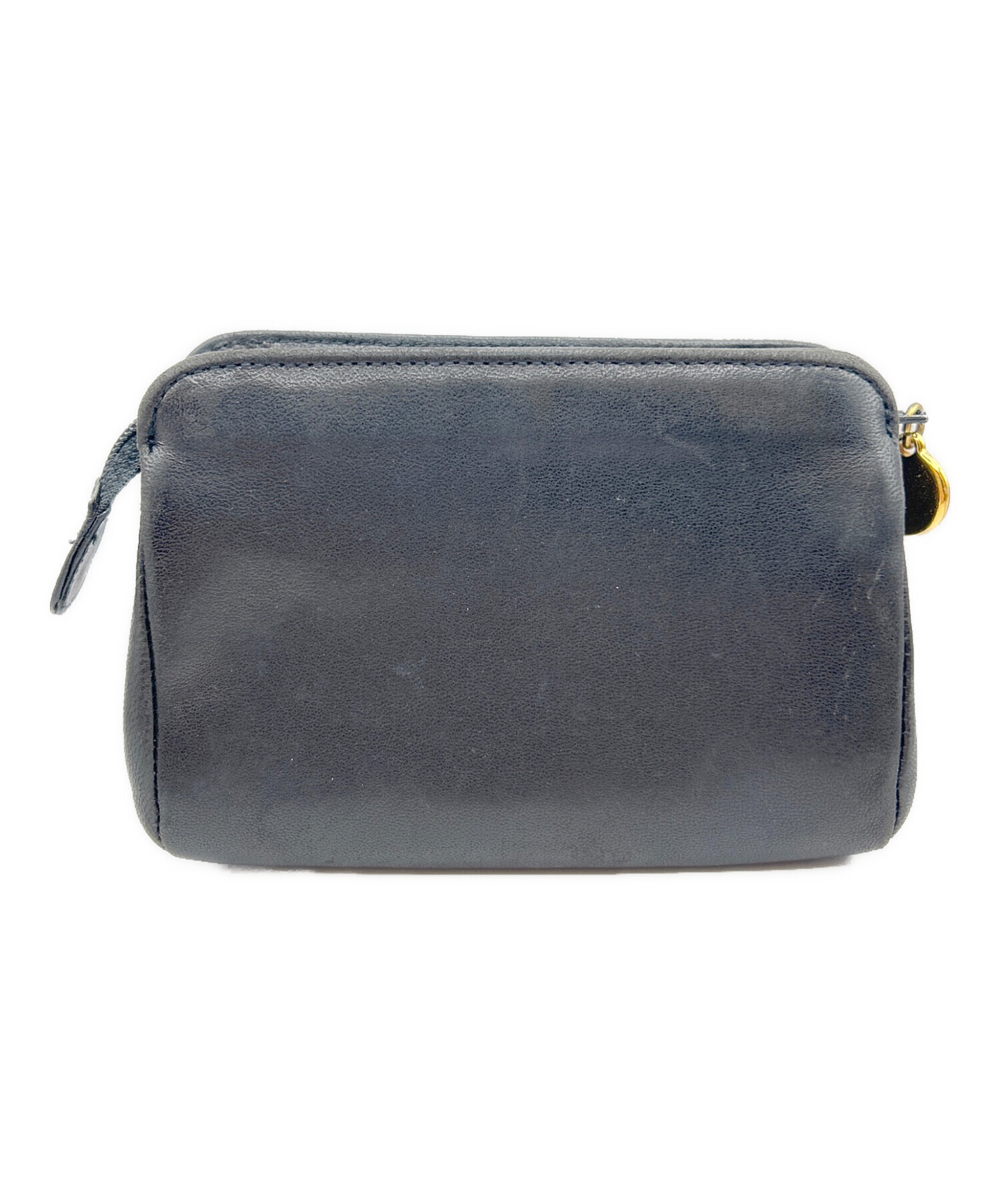 中古・古着通販】CHANEL (シャネル) ココマークポーチ ブラック サイズ