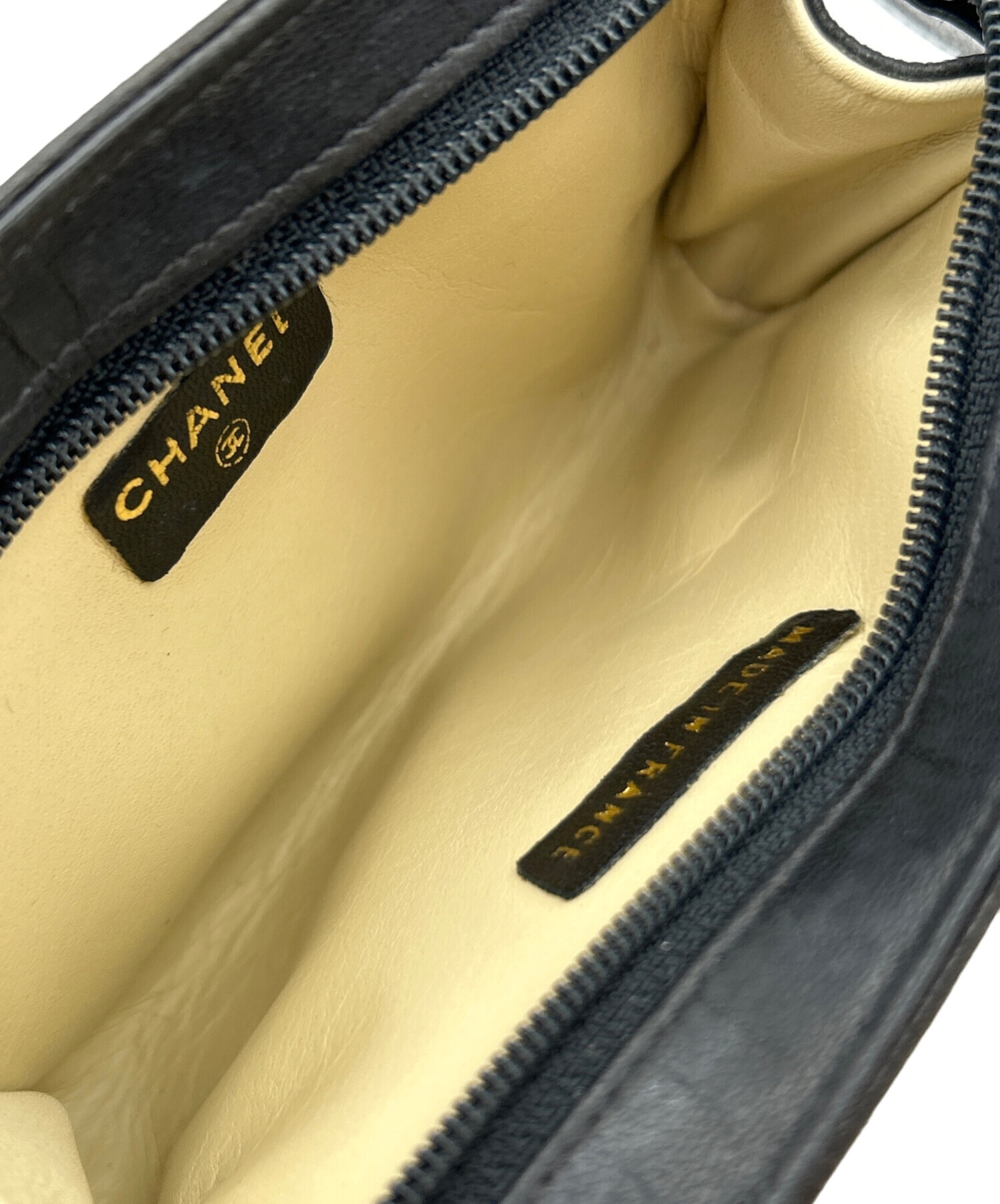 スーパージャンク　シャネル　ポーチ 中古・古着通販】CHANEL (シャネル) ココマークポーチ ブラック サイズ