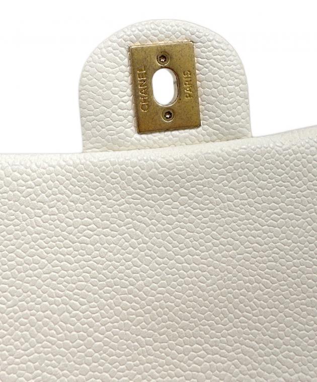 中古・古着通販】CHANEL (シャネル) ミニマトラッセ ホワイト×ゴールド