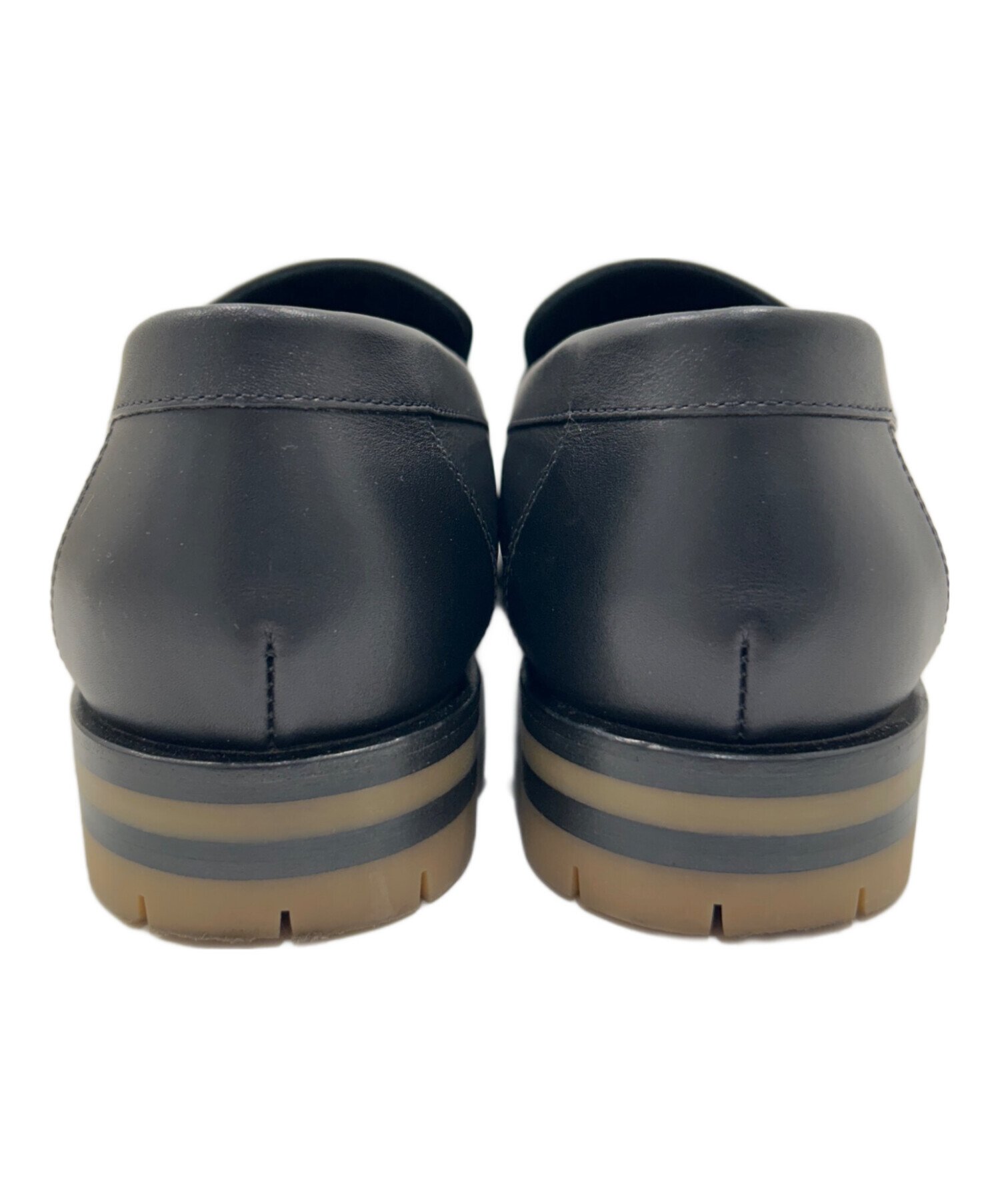 中古・古着通販】HERMES (エルメス) モカシンシューズ ブラック サイズ