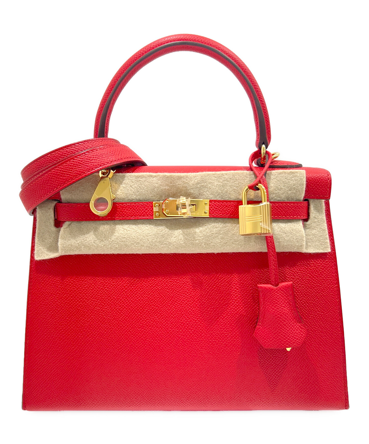 中古・古着通販】HERMES (エルメス) ケリー25/外縫い/ルージュラデュー