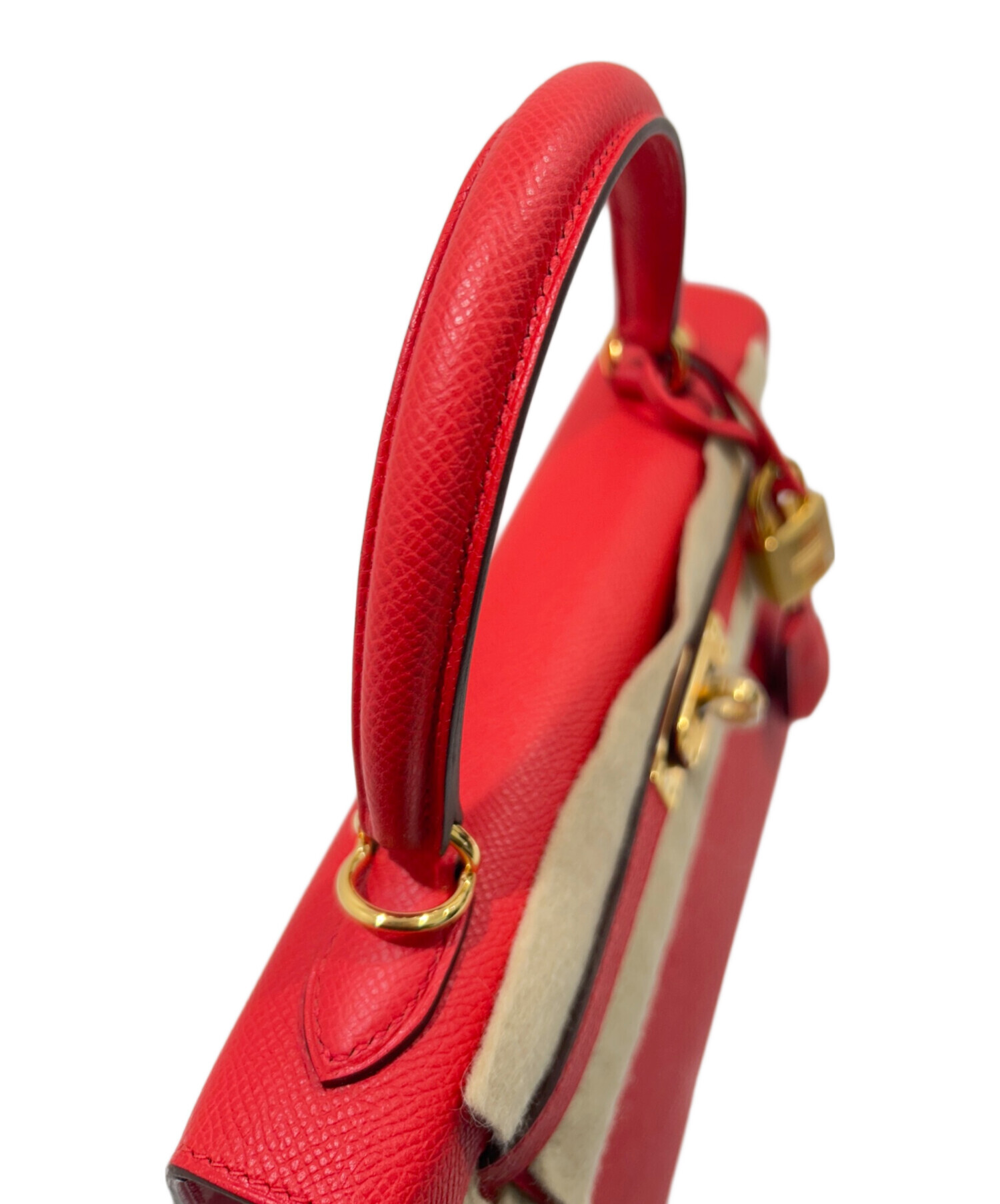中古・古着通販】HERMES (エルメス) ケリー25/外縫い/ルージュラデュー 