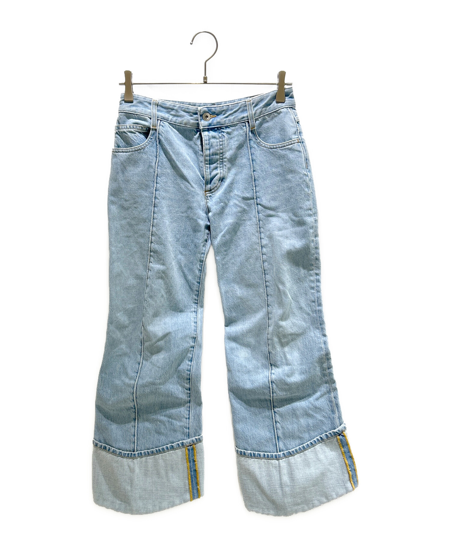 パンツ BOTTEGA VENETA Curve Denim Light Blue 中古・古着通販】BOTTEGA VENETA (ボッテガベネタ) ブルーカーブド