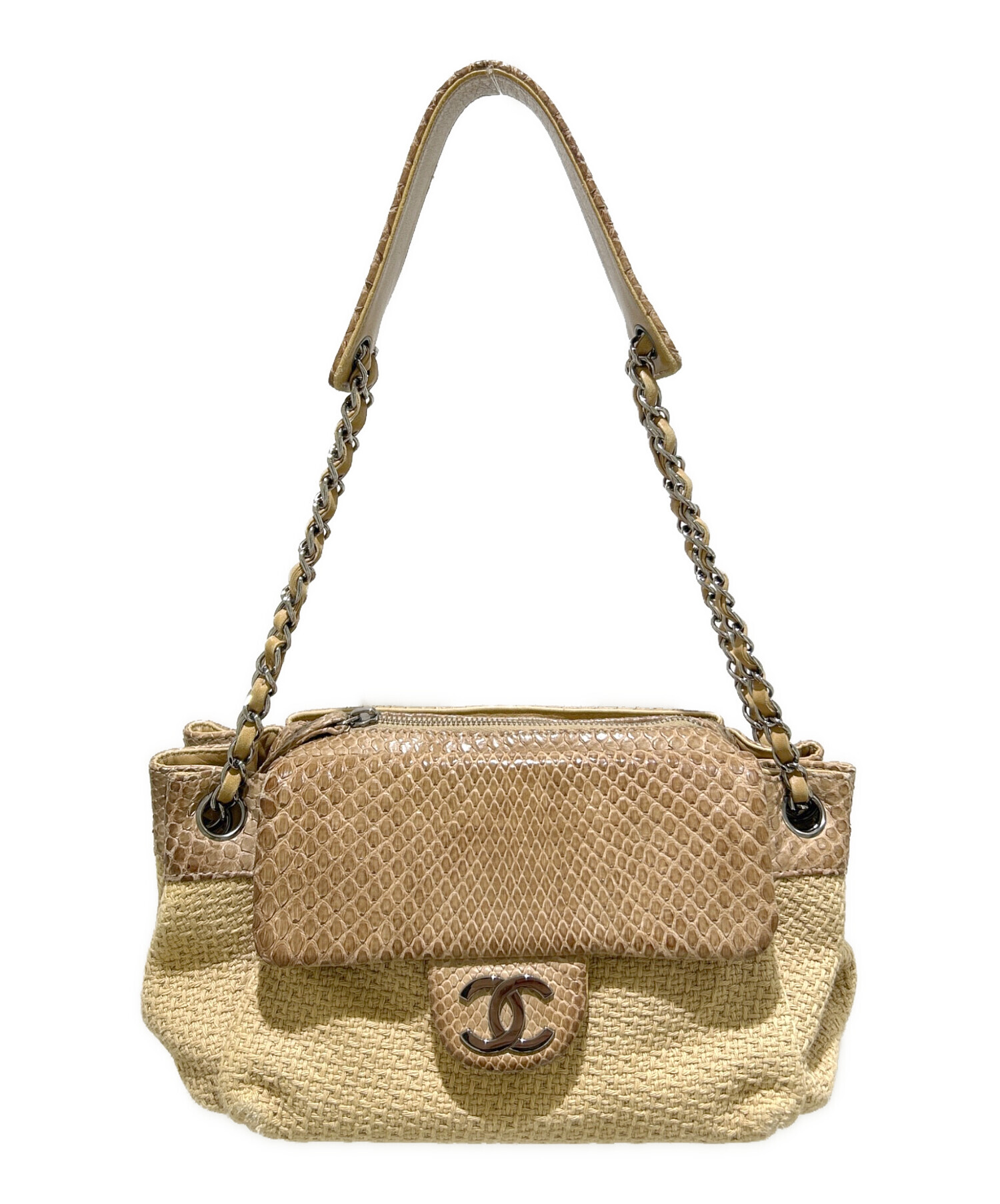 中古・古着通販】CHANEL (シャネル) ココマークチェーンショルダー