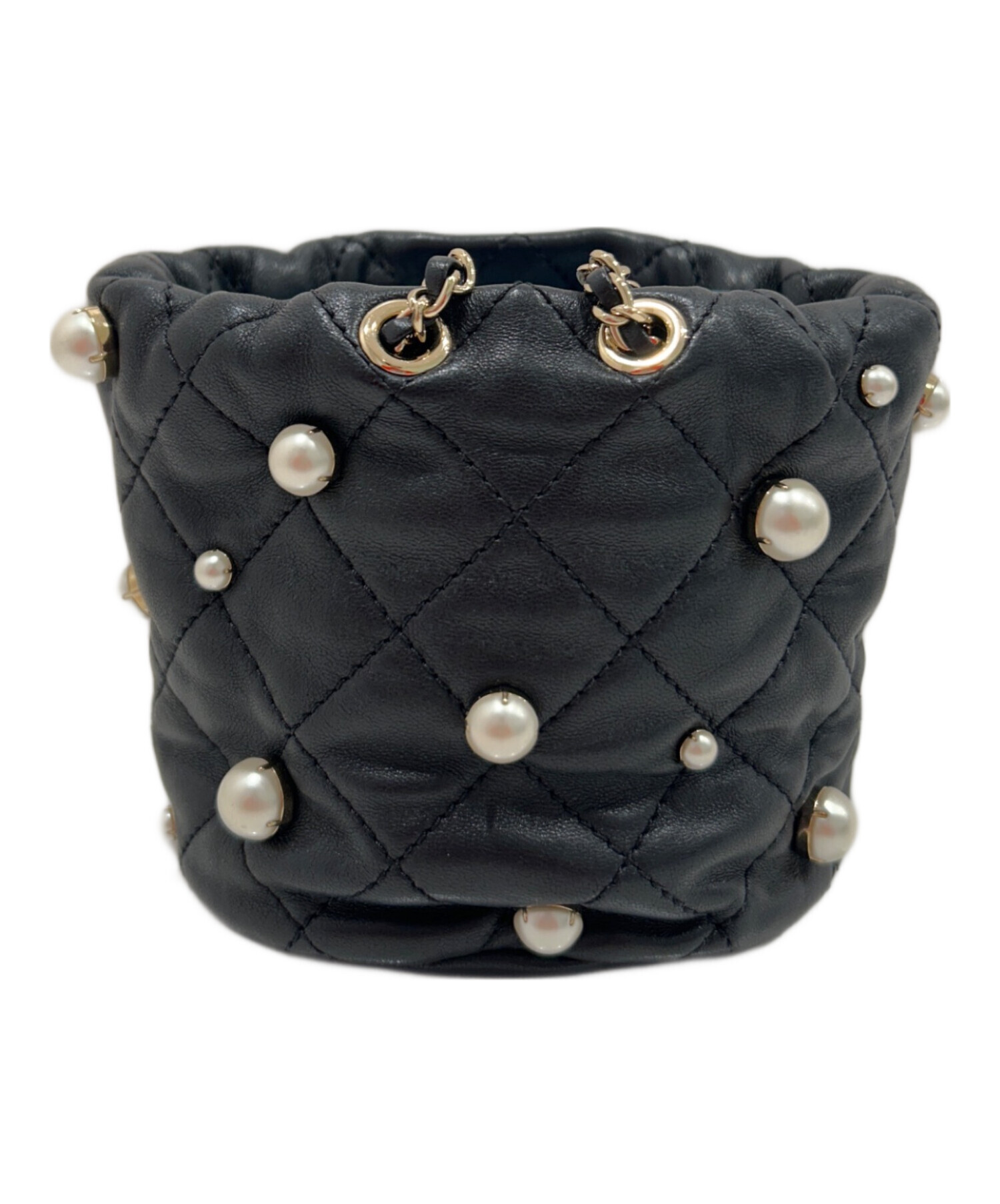 中古・古着通販】CHANEL (シャネル) コスチュームパール巾着ショルダー
