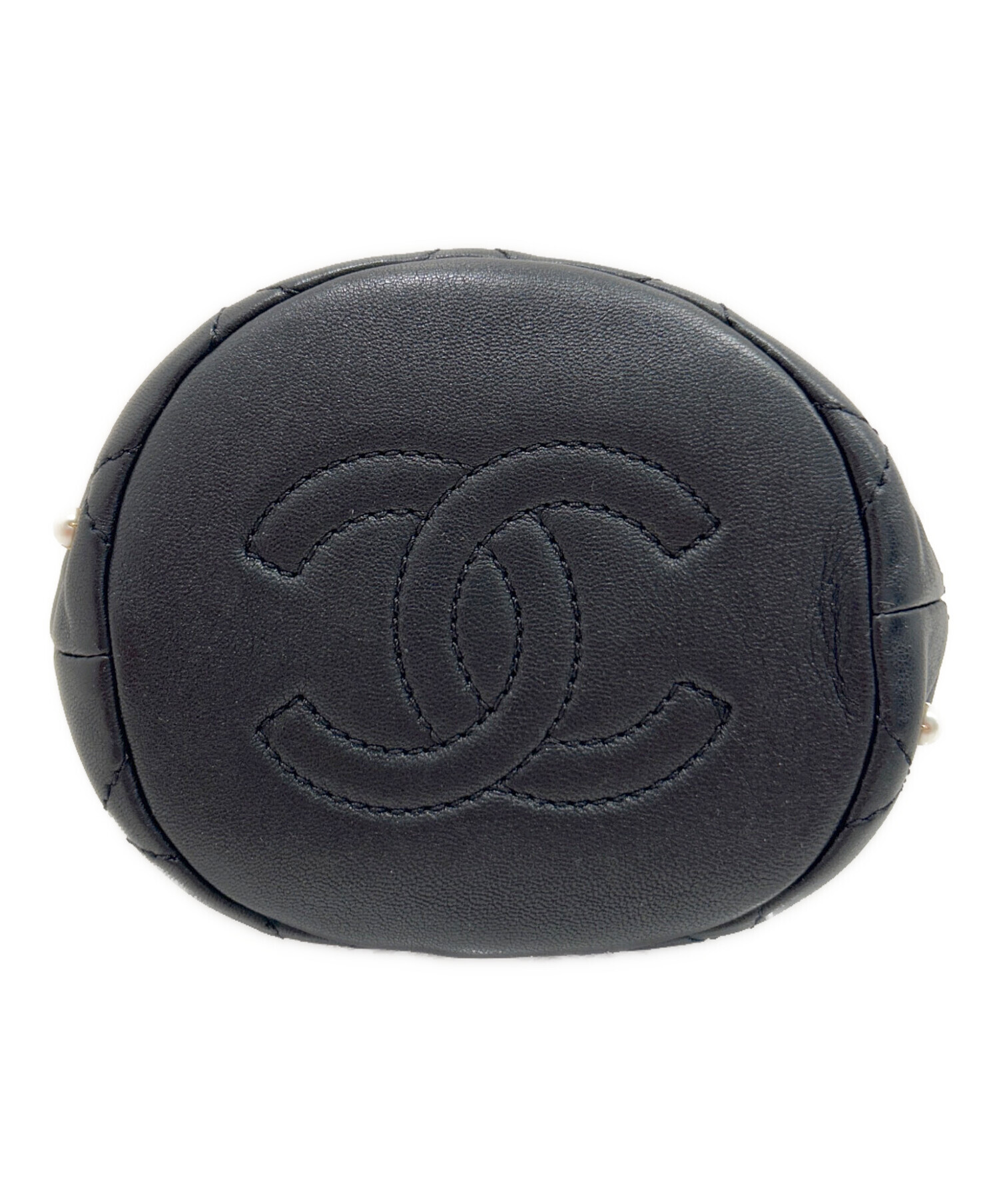 中古・古着通販】CHANEL (シャネル) コスチュームパール巾着ショルダー