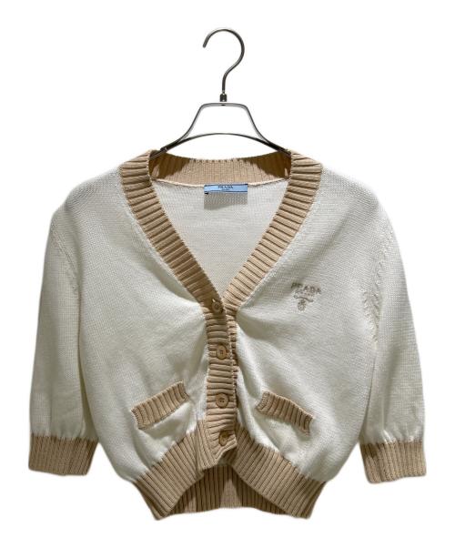 クロロ　prada　クロップド コットン カーディガン 中古・古着通販】PRADA (プラダ) クロップドコットン カーディガン