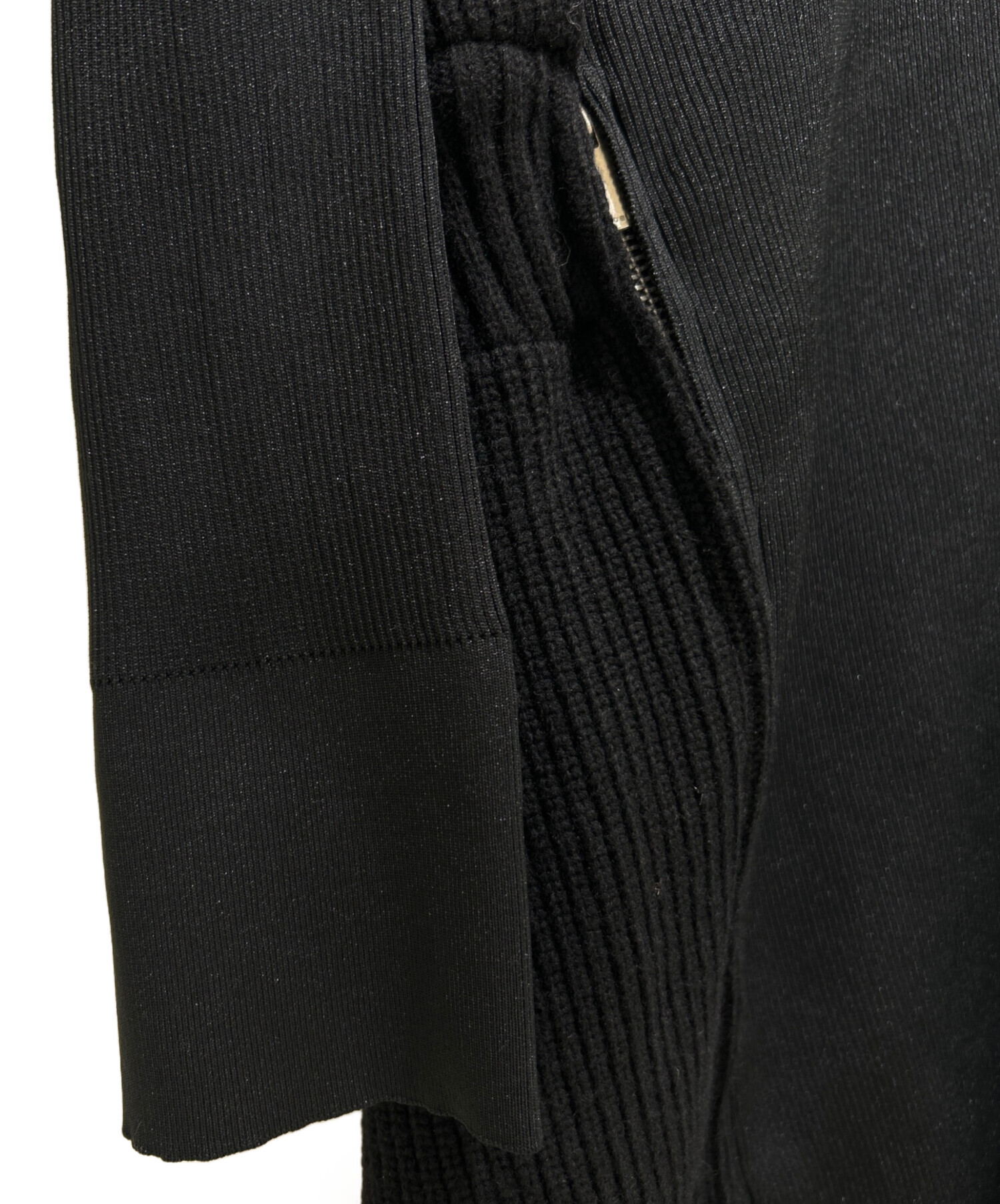 sacai サカイ　ローゲージ　タートルニット　ウール変形ワンピース　ラメ入り sacai サカイ ローゲージ タートルニット ウール変形ワンピース ラメ入り