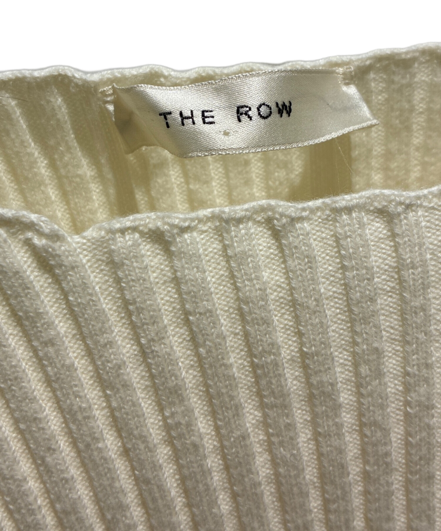 中古・古着通販】THE ROW (ザ ロウ) アシンメトリーリブニット 中古・古着通販】THE ROW (ザ ロウ) アシンメトリーリブニット