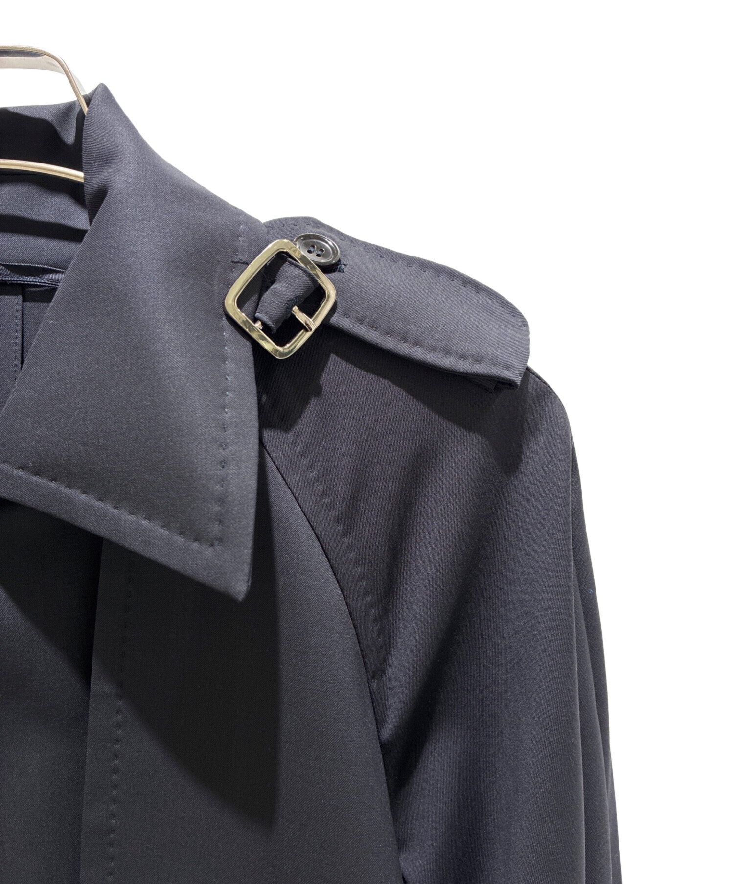 中古・古着通販】MaxMara (マックスマーラ) トレンチコート ネイビー