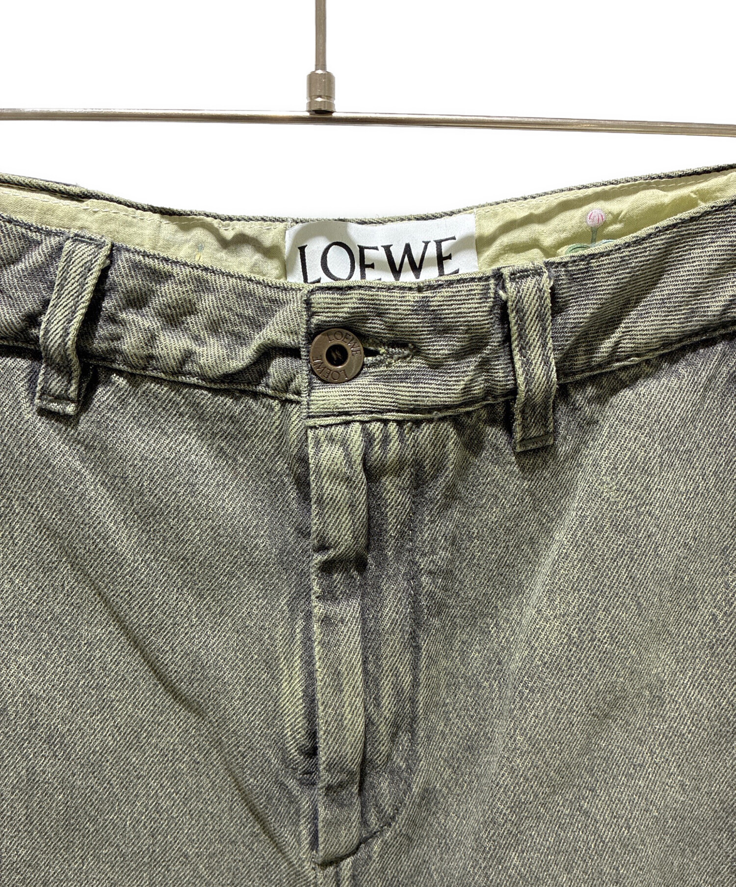 中古・古着通販】LOEWE (ロエベ) SUNA FUJITA デニムパンツ グレー