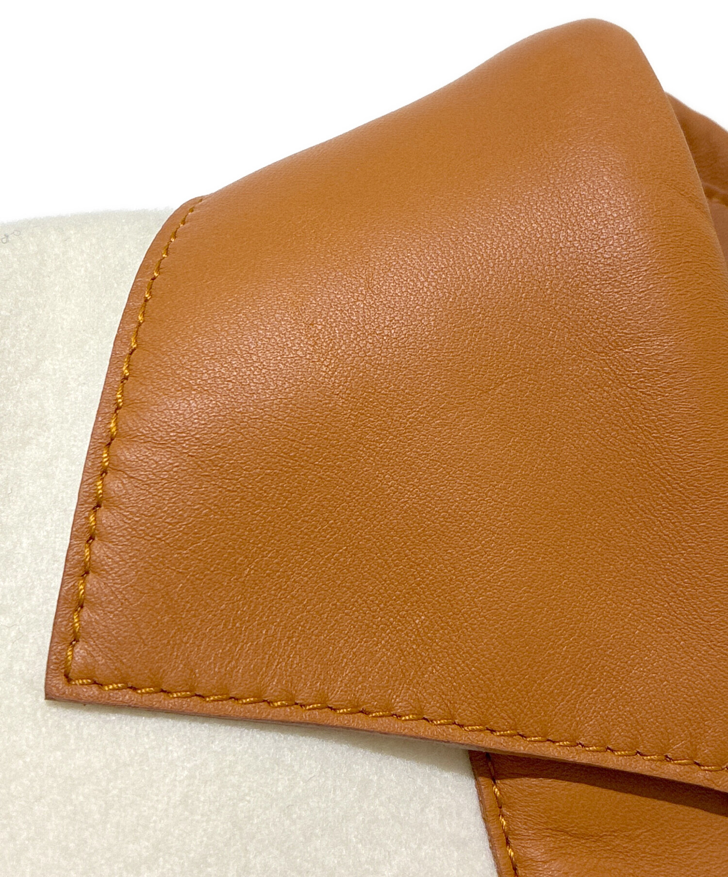 中古・古着通販】HERMES (エルメス) カシミヤフリンジポンチョ タン