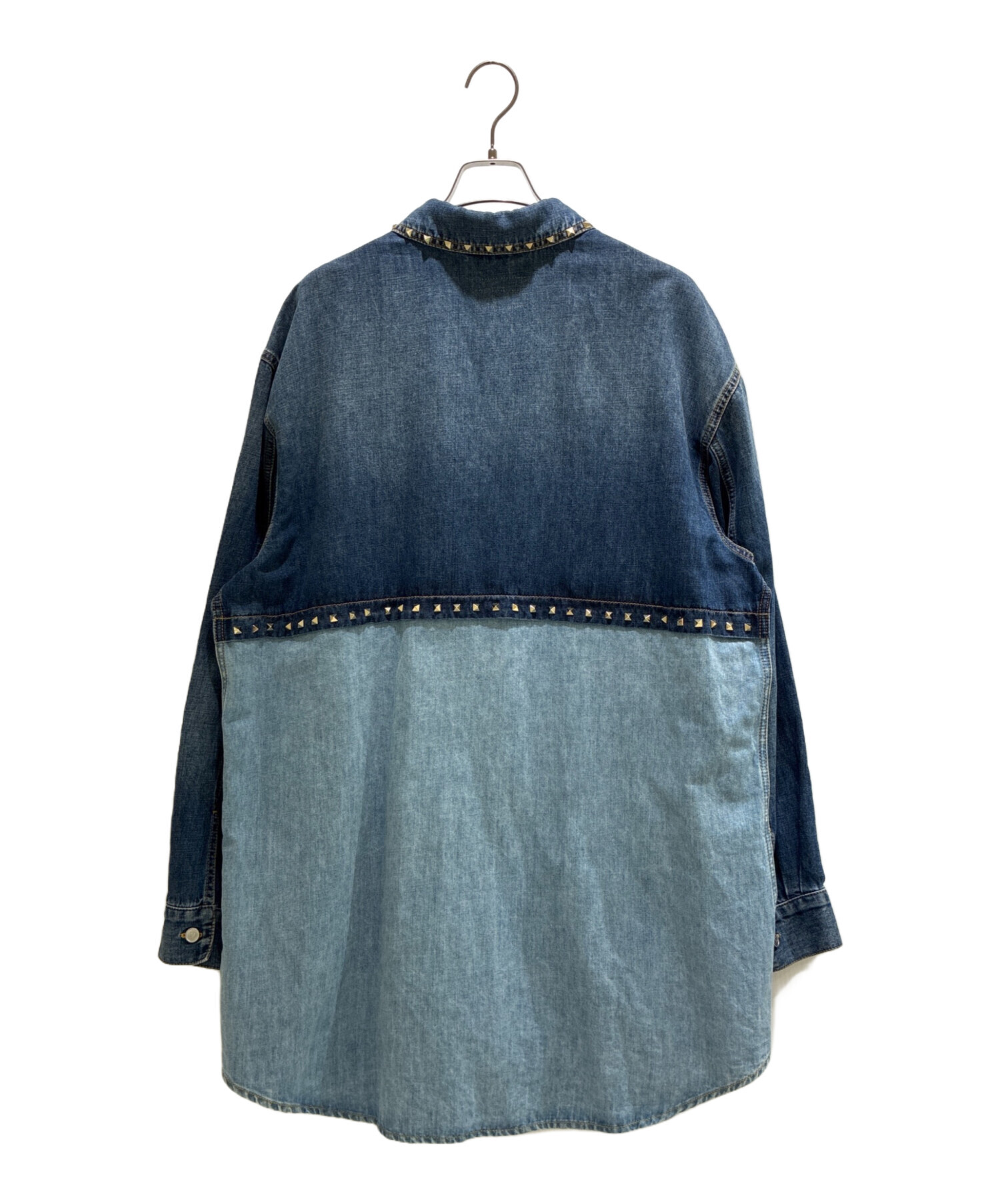 超美品 VALENTINO ヴァレンティノ シャツ ブラウス ストーン ブルー ブルー（青）系 VALENTINO(ヴァレンティノ) ブラウス・シャツ
