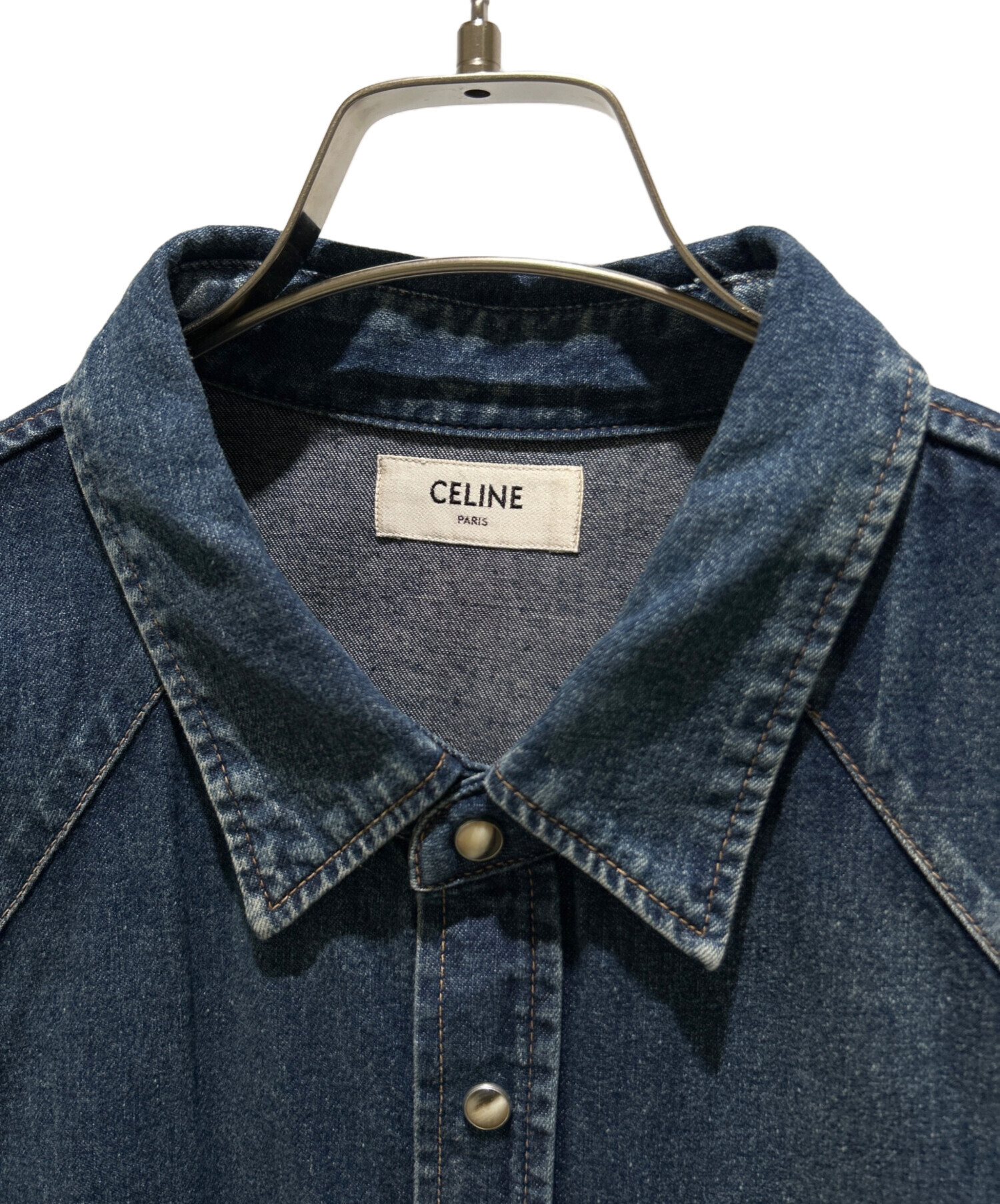 中古・古着通販】CELINE (セリーヌ) ウエスタンデニムシャツ