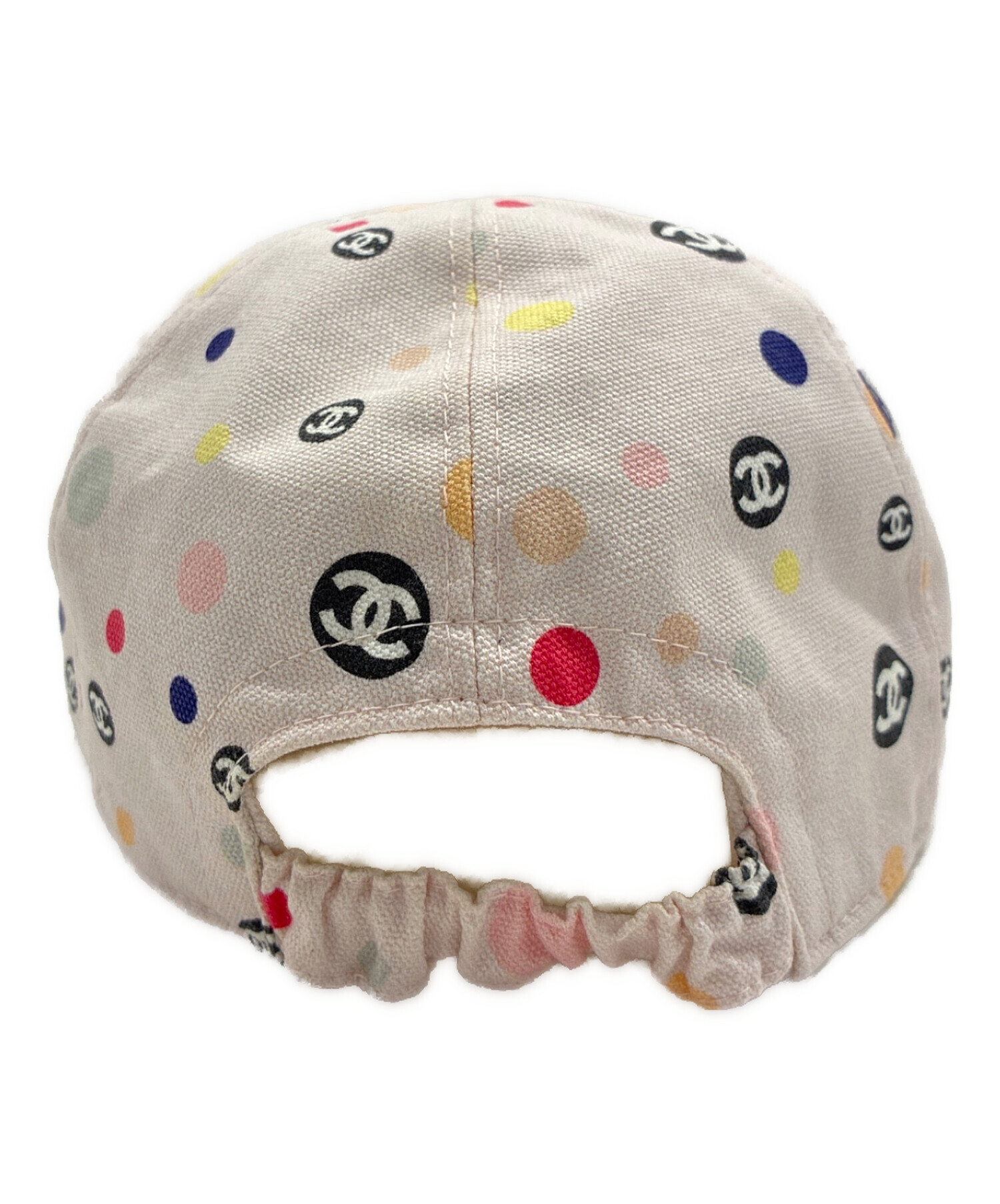 CHANEL ドット柄キャップ フリーサイズ あんしん鑑定済 中古・古着通販】CHANEL (シャネル) ココマークドットキャップ