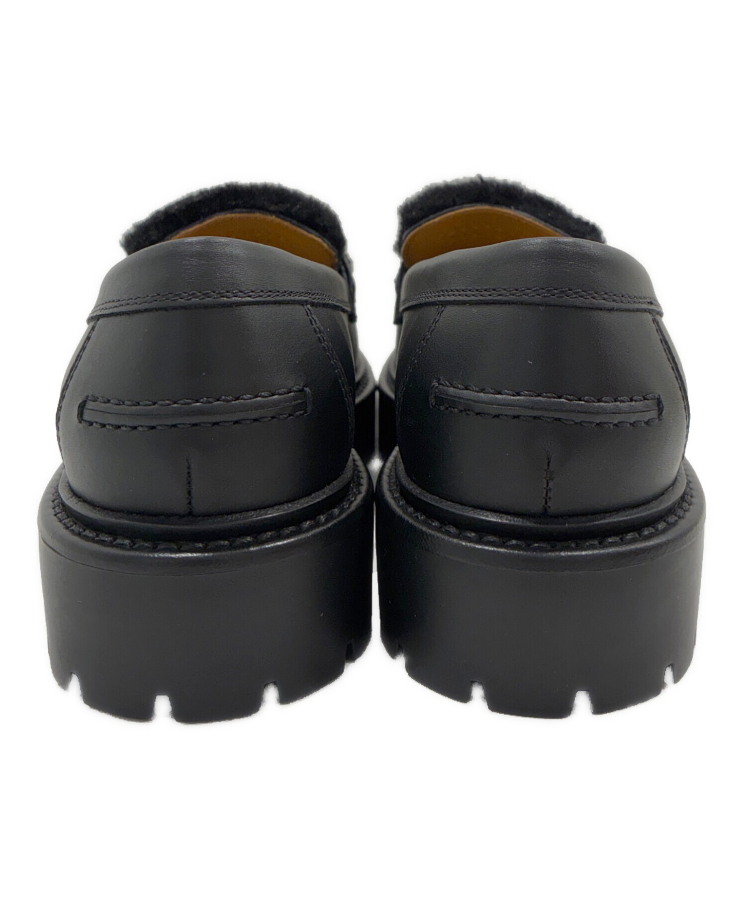 未使用★HERMES ★ブラックレザー ローファー　モカシン　2024 中古・古着通販】HERMES (エルメス) モカシン 《アイコン》ローファー