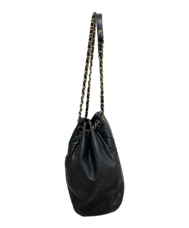 中古・古着通販】CHANEL (シャネル) ココマーク巾着チェーンショルダー