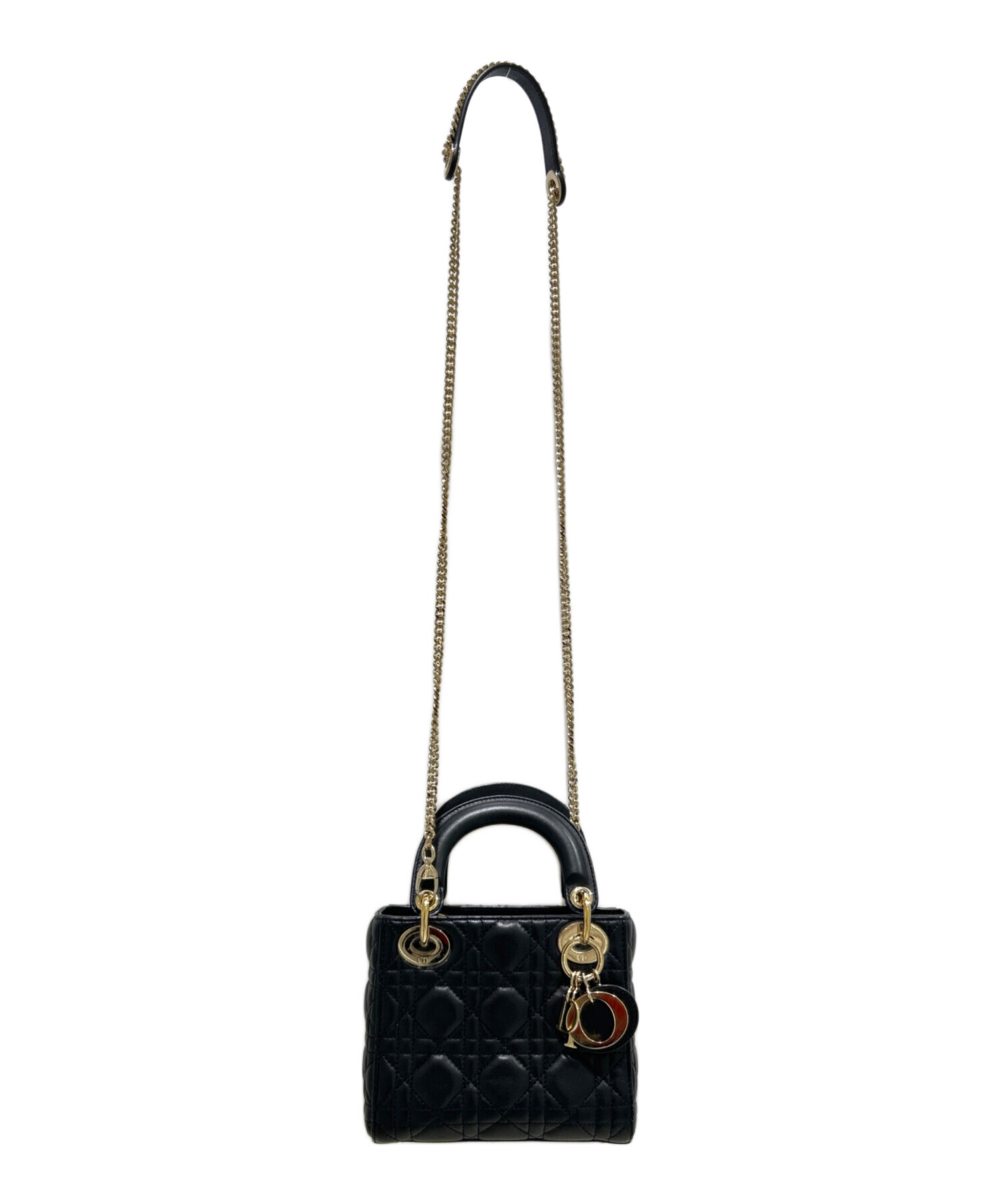 Christian Dior レディディオール ブラックミニ 中古・古着通販】Christian Dior (クリスチャン ディオール) Lady Dior