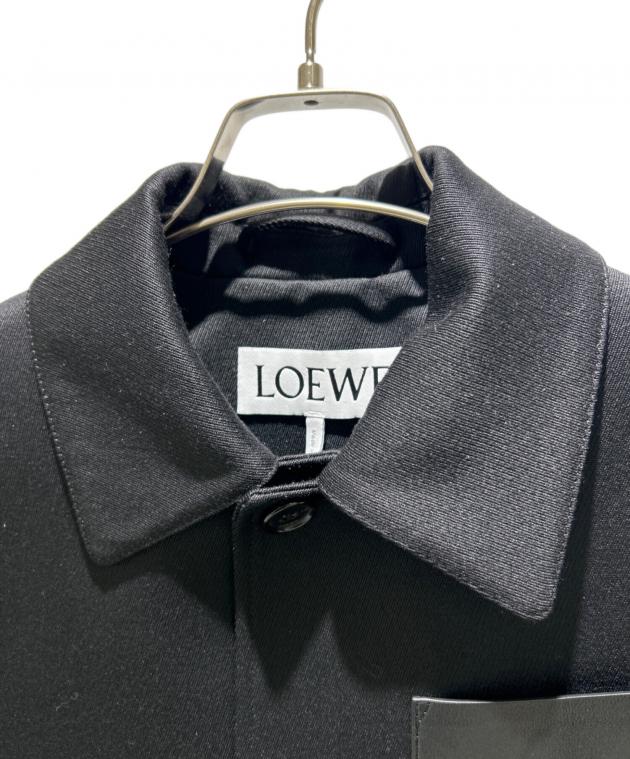 中古・古着通販】LOEWE (ロエベ) アナグラムレザーポケット シャツ