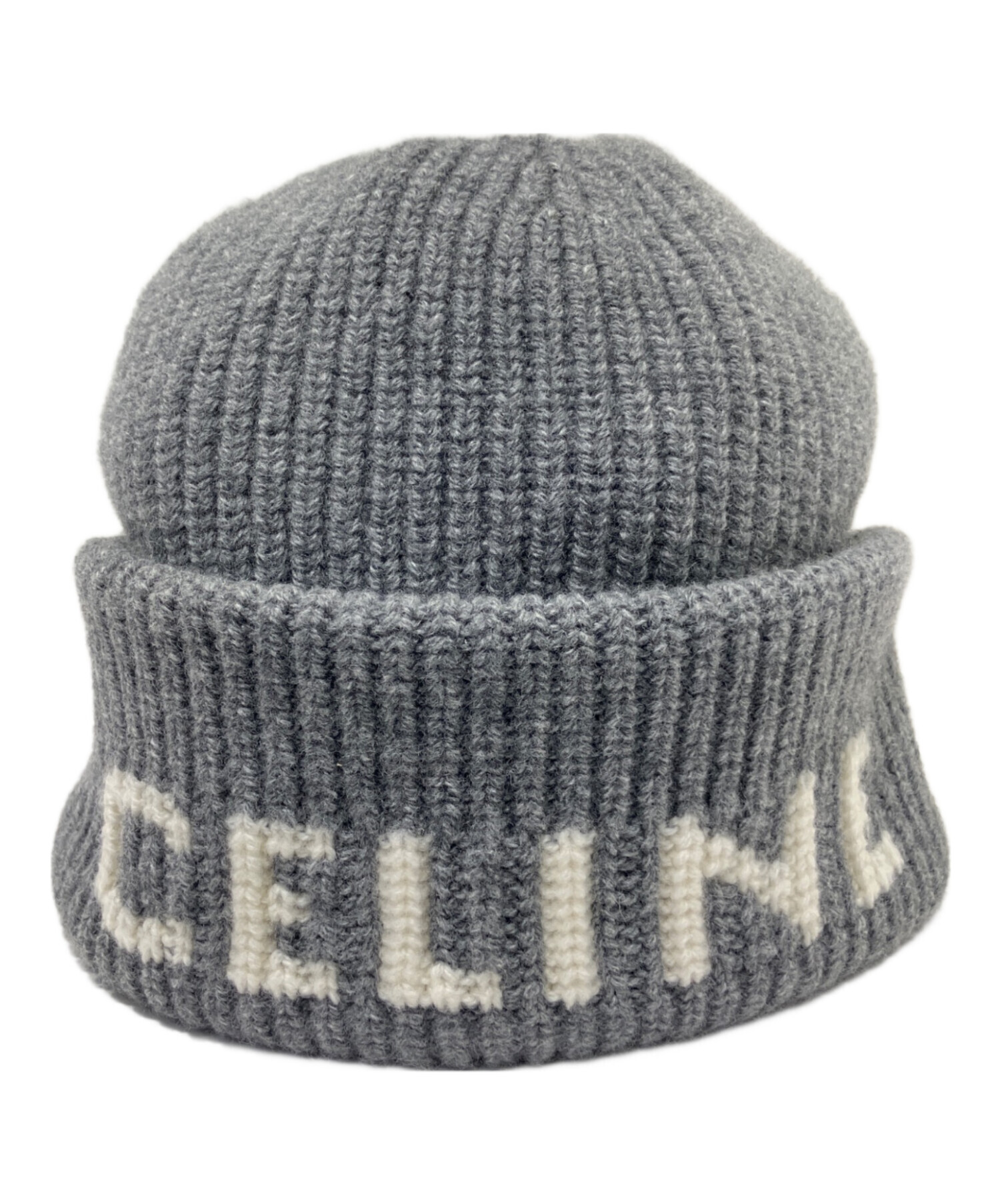 中古・古着通販】CELINE (セリーヌ) カシミヤ混ウール ロゴ リブ