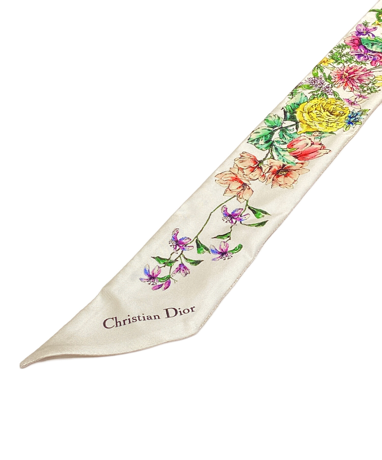 【美品】Christian Dior 花柄 ノースリーブ カットソー M ディオール/クリスチャンディオール ノースリーブカットソー サイズ11