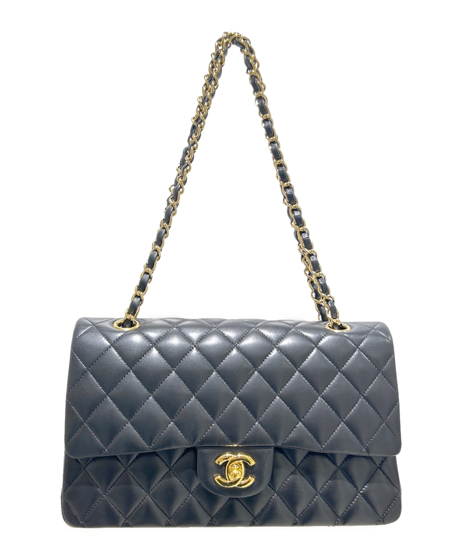 シャネル ショルダーバッグ 中古・古着通販】CHANEL (シャネル) Matelassé 25 Double Flap Chain